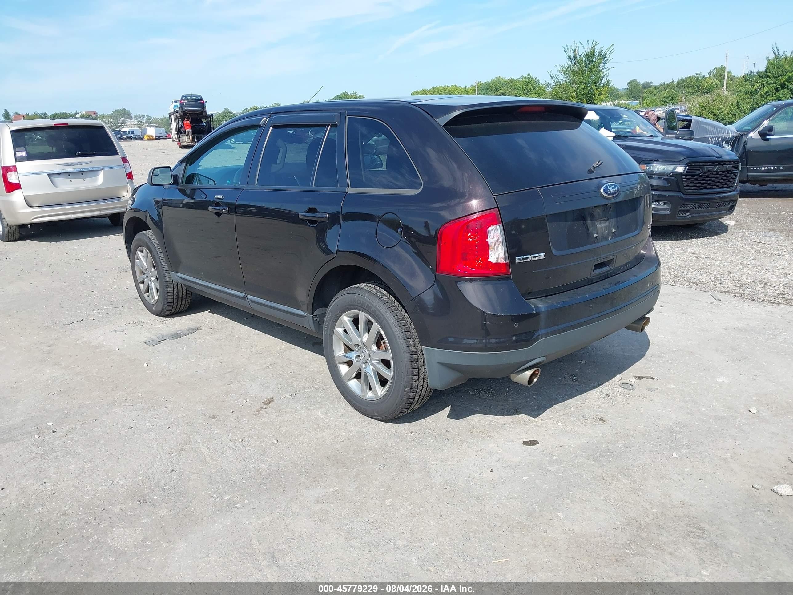 2013 Ford Edge Sel Burgundy vin: 2FMDK4JC4DBA60360