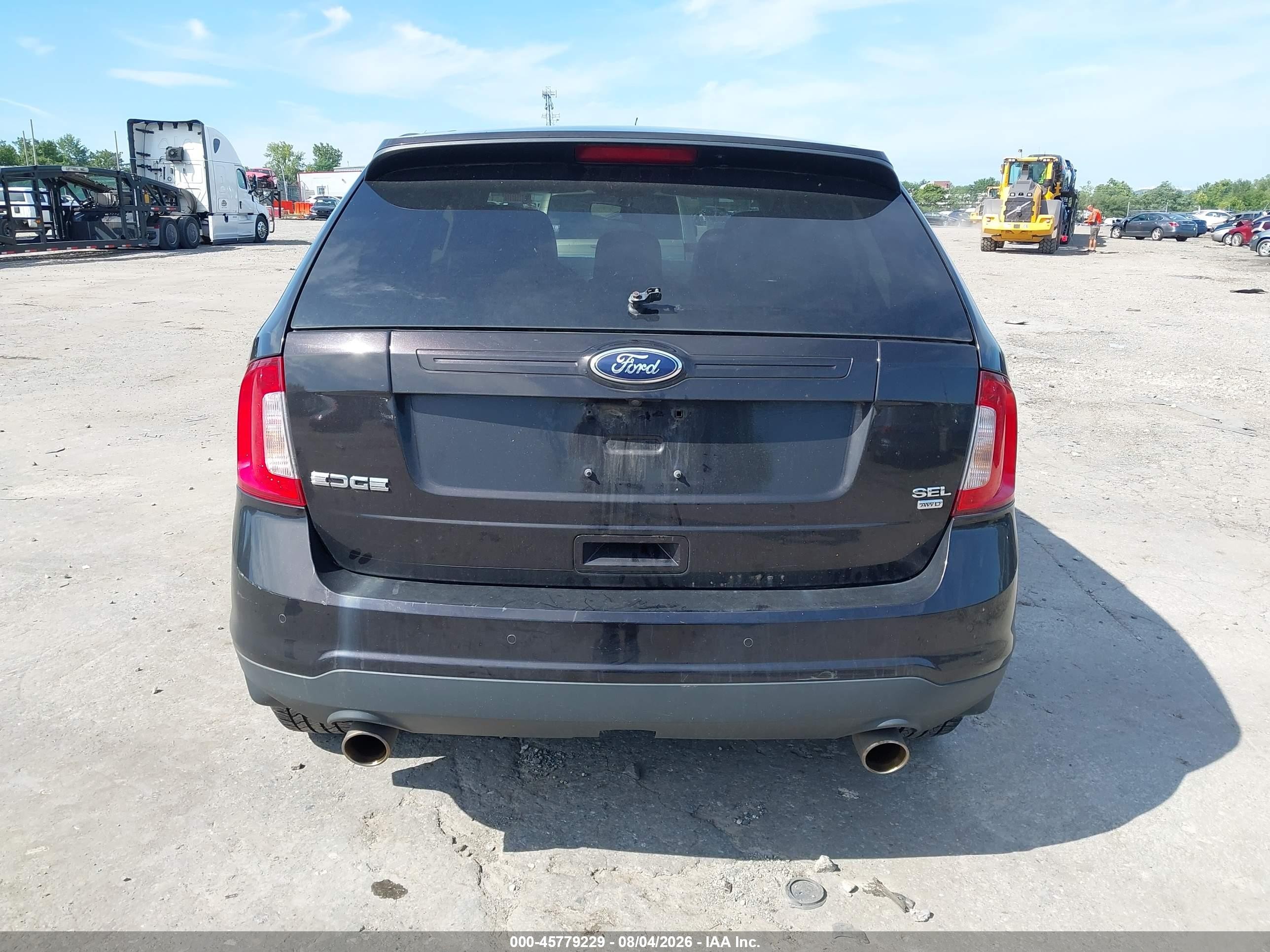 2013 Ford Edge Sel Burgundy vin: 2FMDK4JC4DBA60360