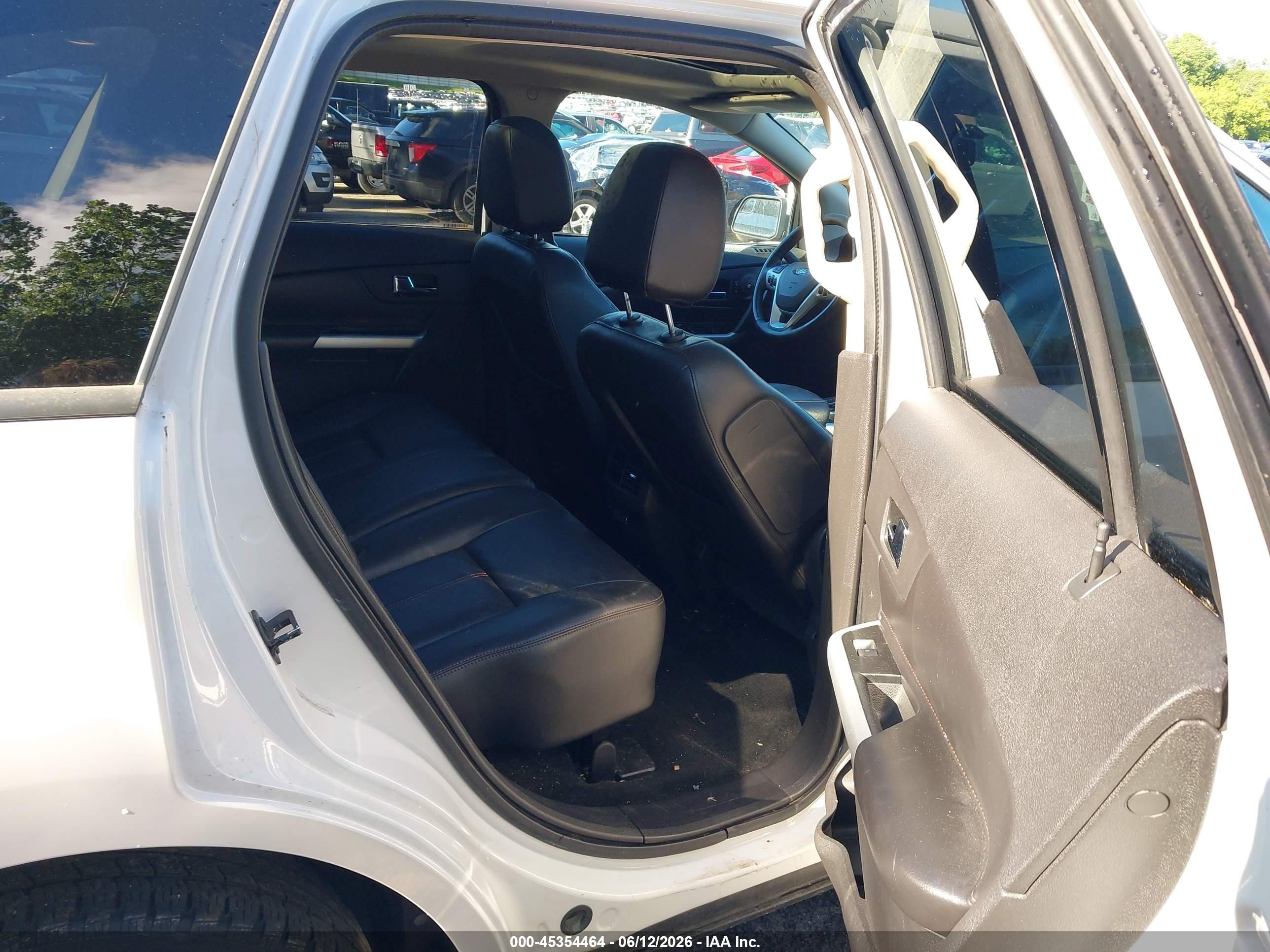 2013 Ford Edge Sel White vin: 2FMDK4JC4DBA69687