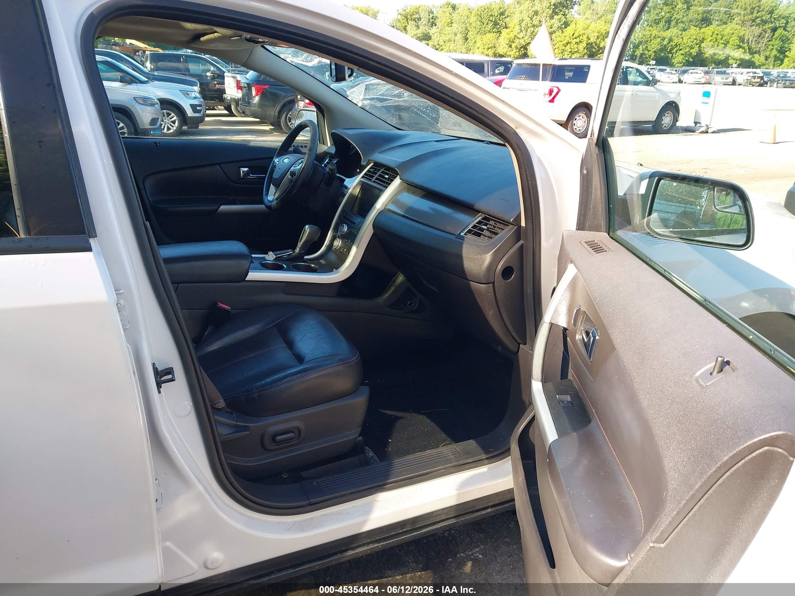 2013 Ford Edge Sel White vin: 2FMDK4JC4DBA69687