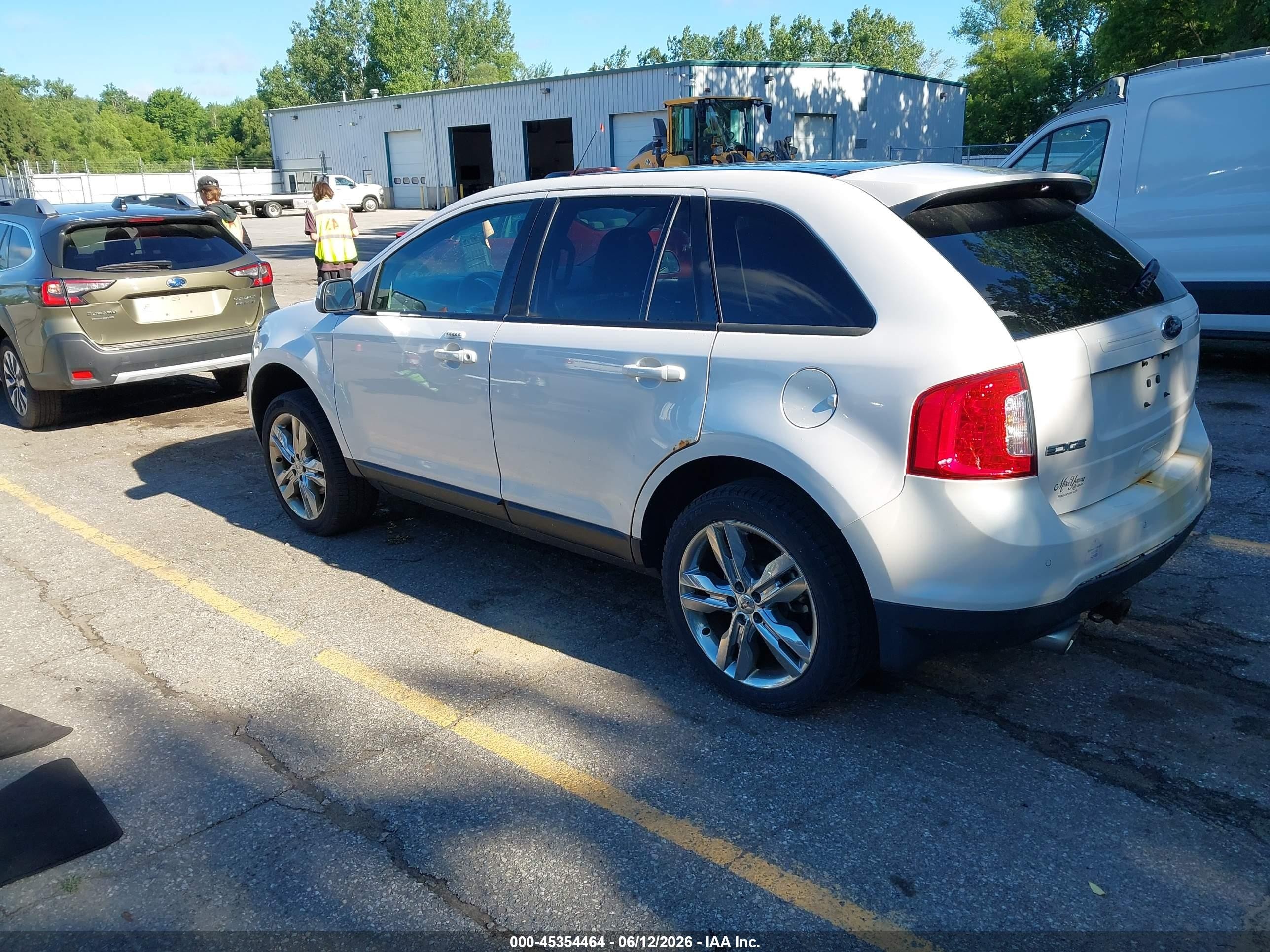 2013 Ford Edge Sel White vin: 2FMDK4JC4DBA69687