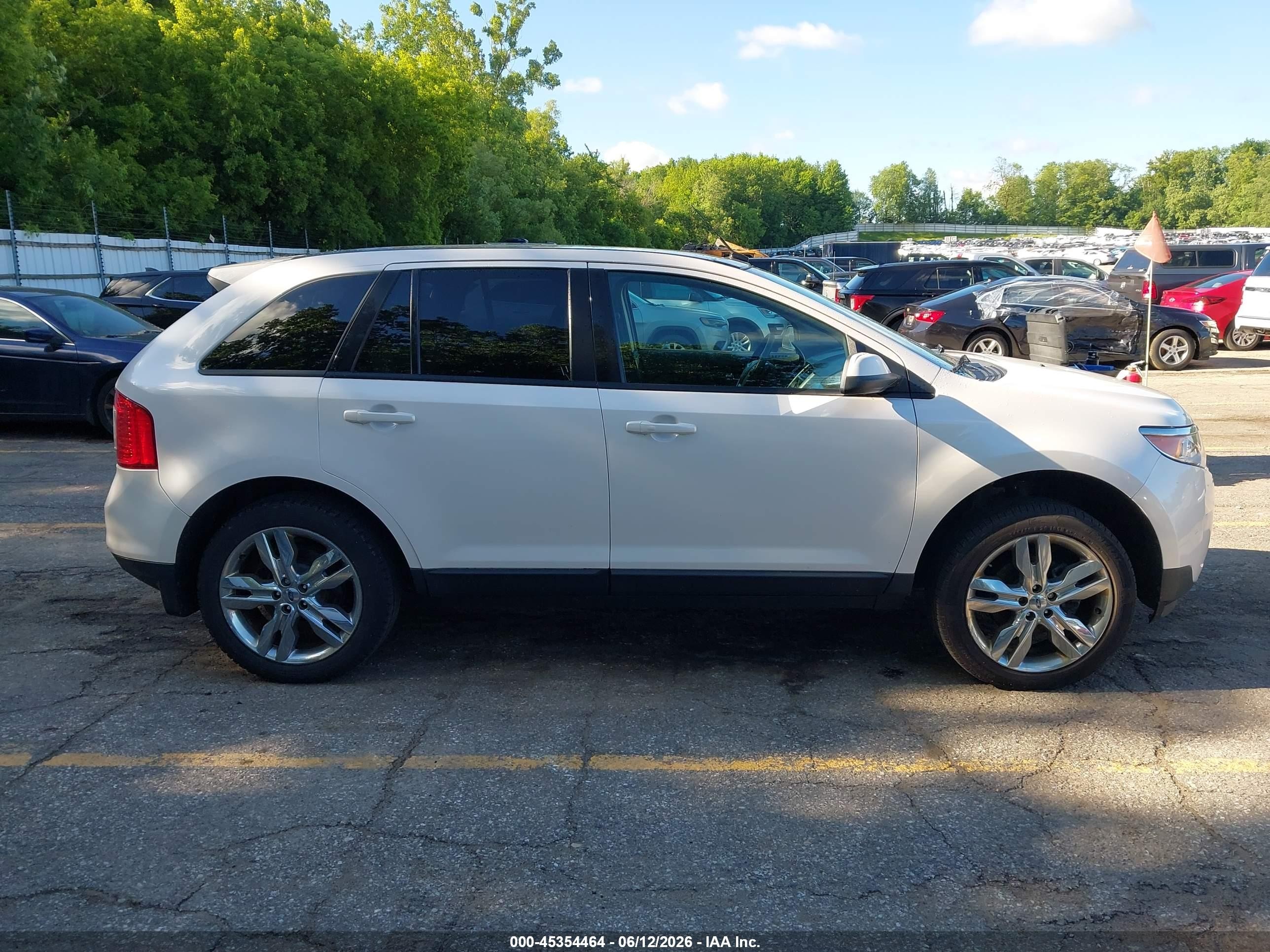 2013 Ford Edge Sel White vin: 2FMDK4JC4DBA69687