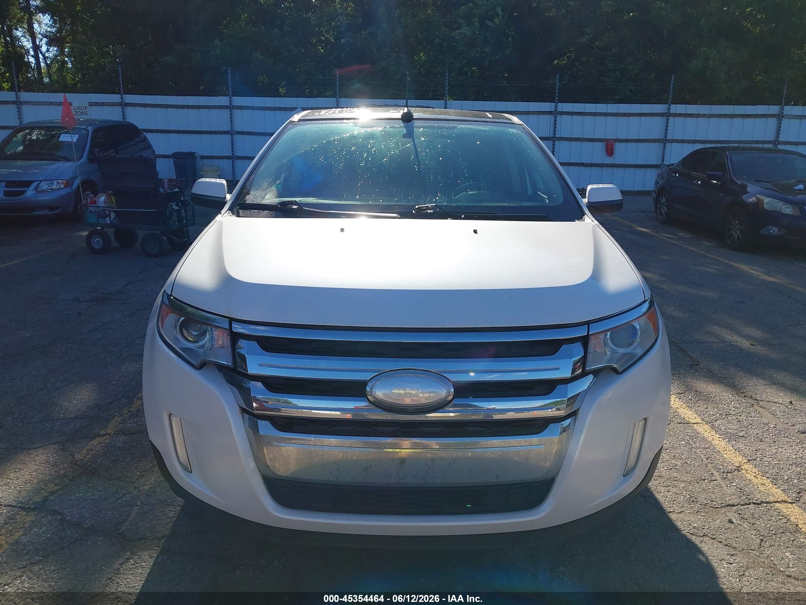 2013 Ford Edge Sel White vin: 2FMDK4JC4DBA69687