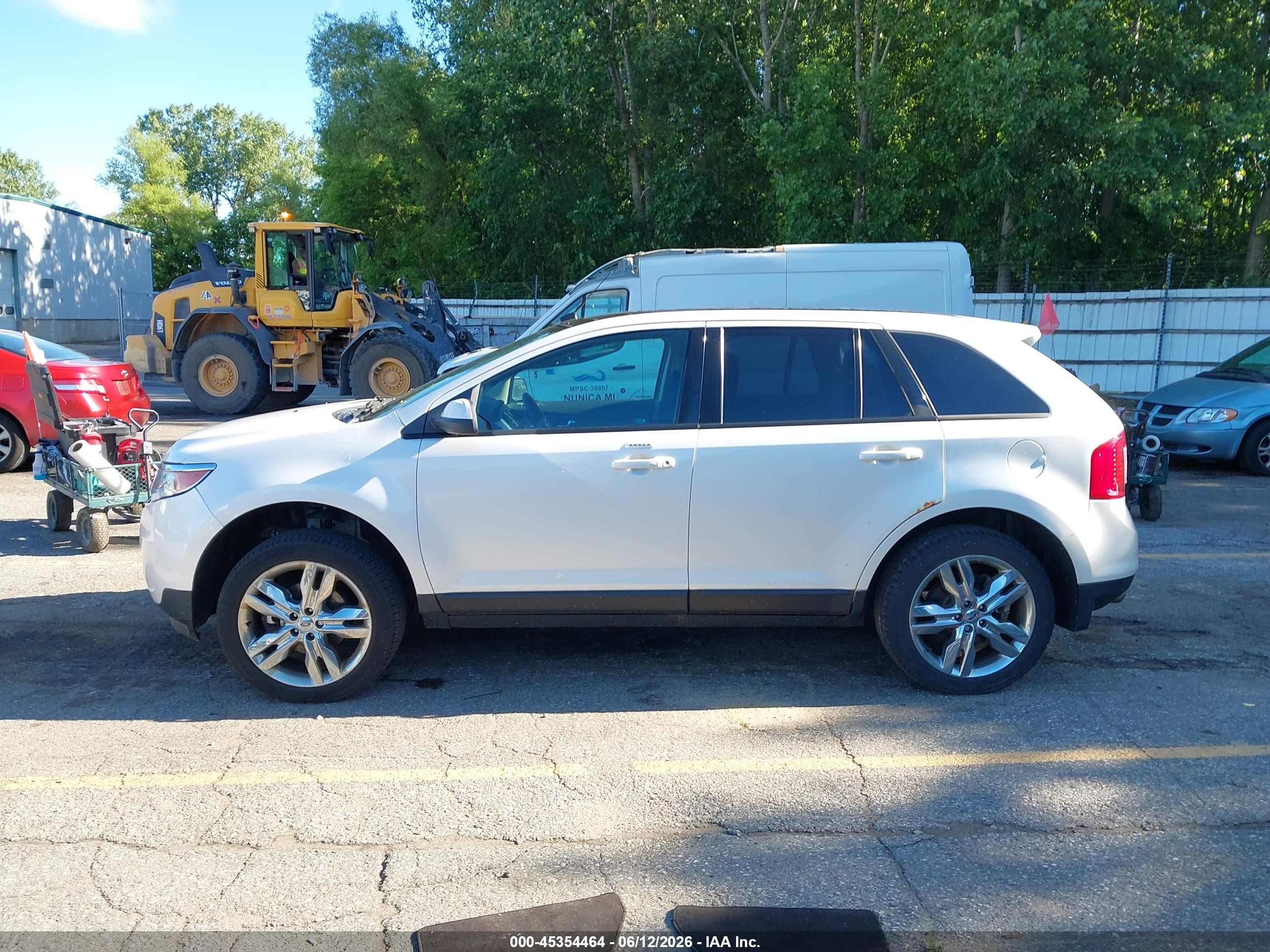 2013 Ford Edge Sel White vin: 2FMDK4JC4DBA69687