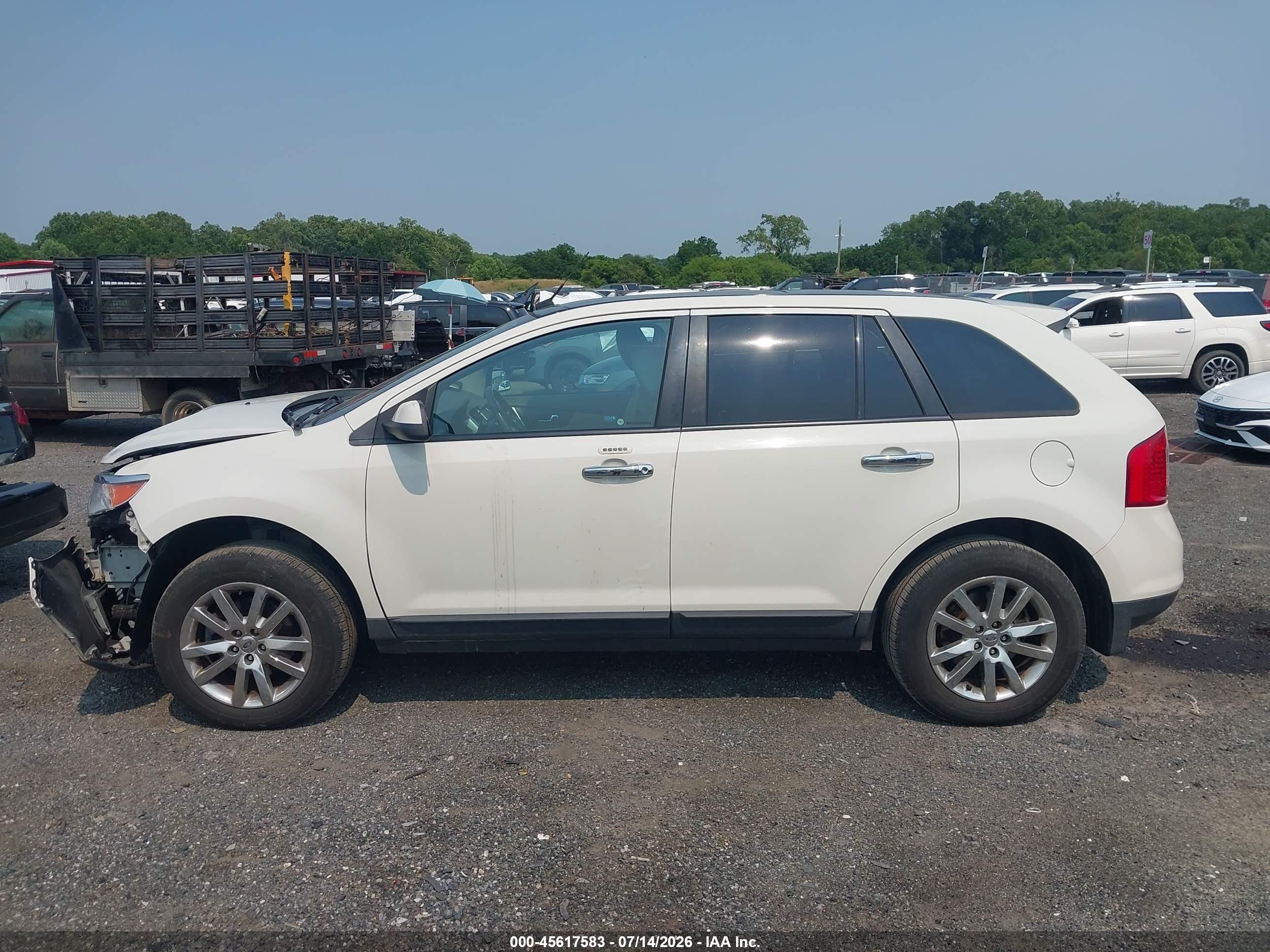 2013 Ford Edge Sel White vin: 2FMDK4JC4DBB34019