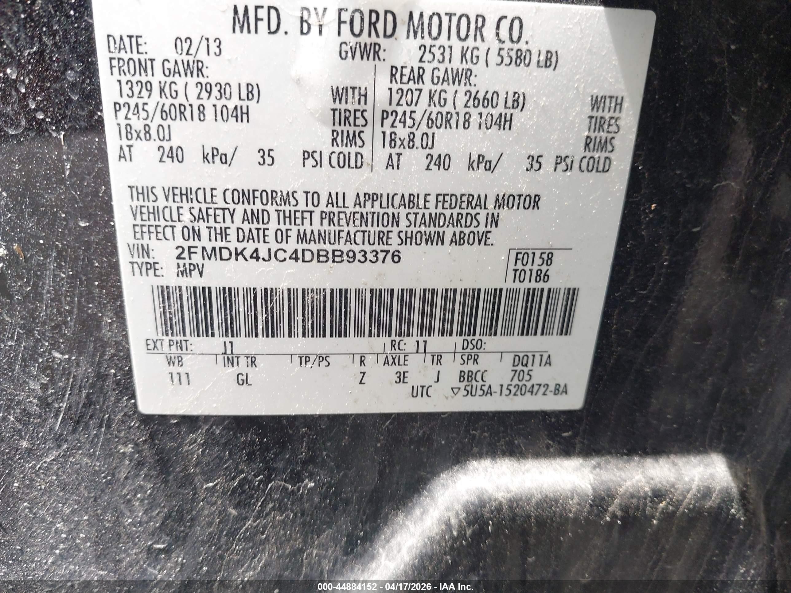 2013 Ford Edge Sel Brown vin: 2FMDK4JC4DBB93376