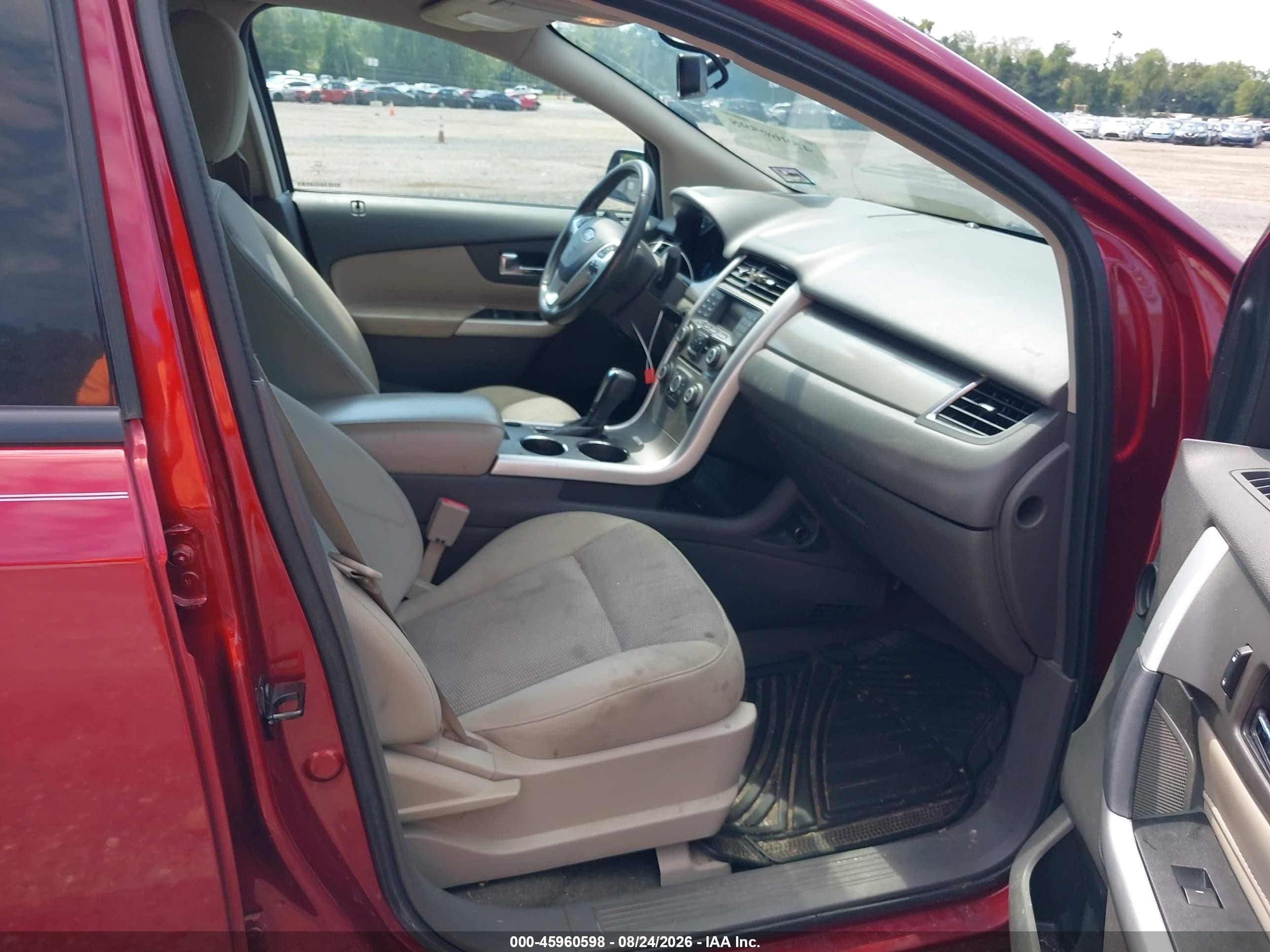 2013 Ford Edge Sel Red vin: 2FMDK4JC4DBC50241