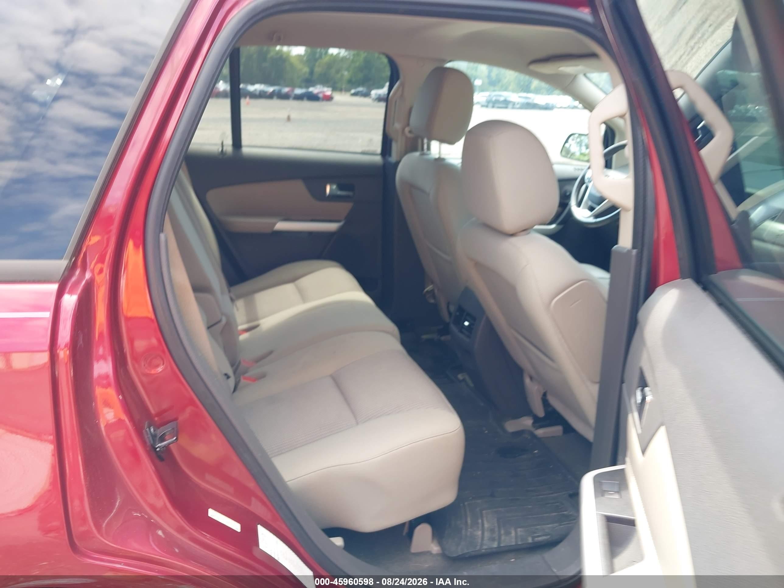 2013 Ford Edge Sel Red vin: 2FMDK4JC4DBC50241