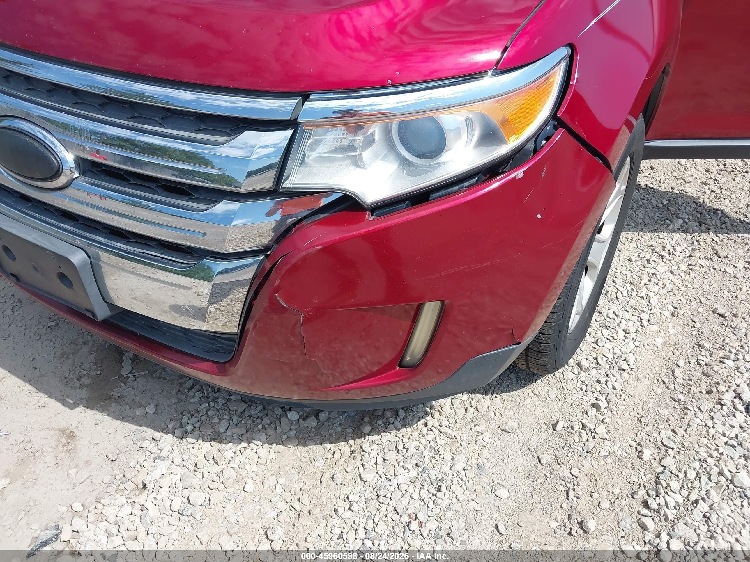 2013 Ford Edge Sel Red vin: 2FMDK4JC4DBC50241