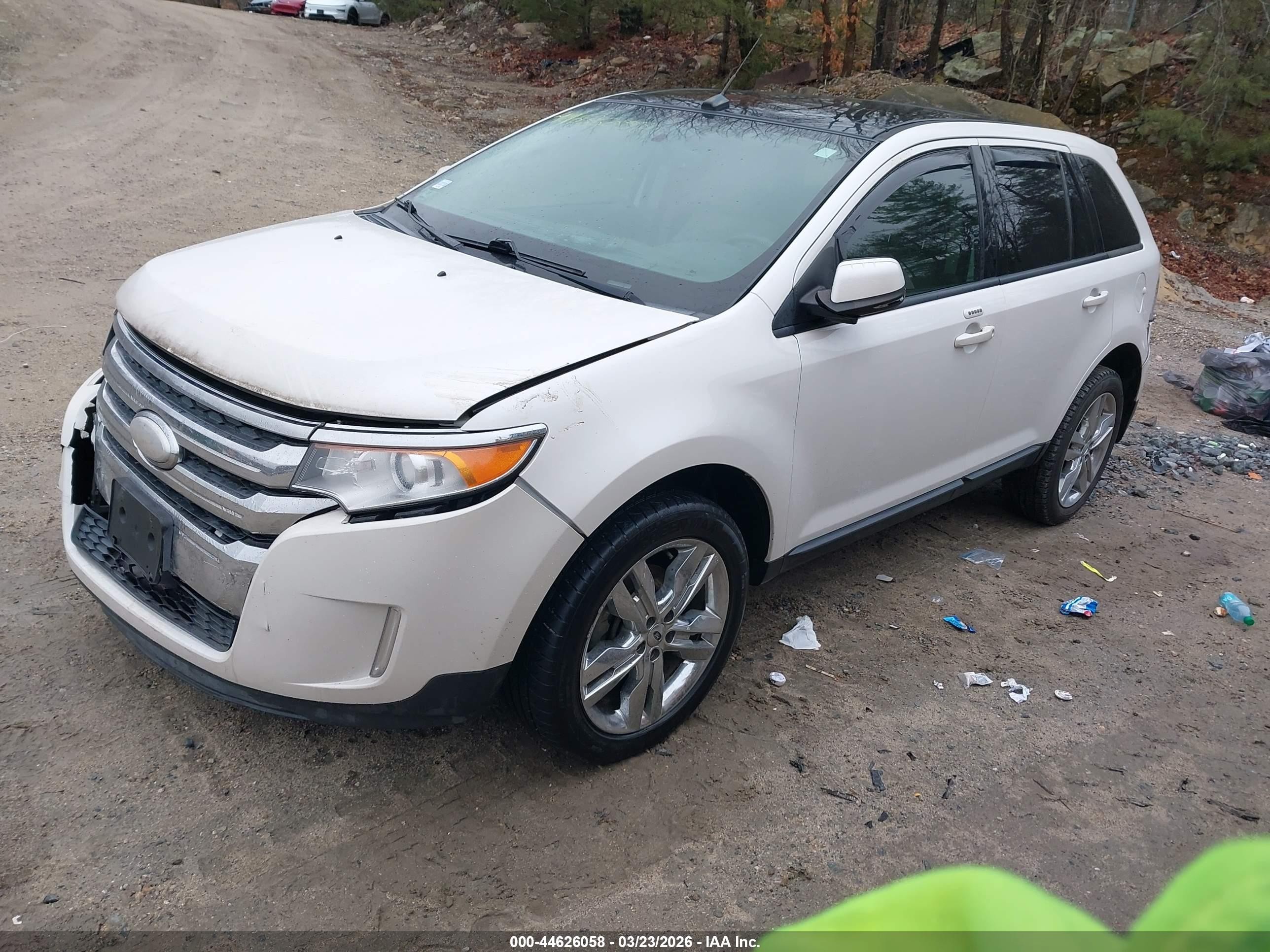 2013 Ford Edge Sel White vin: 2FMDK4JC4DBC60610