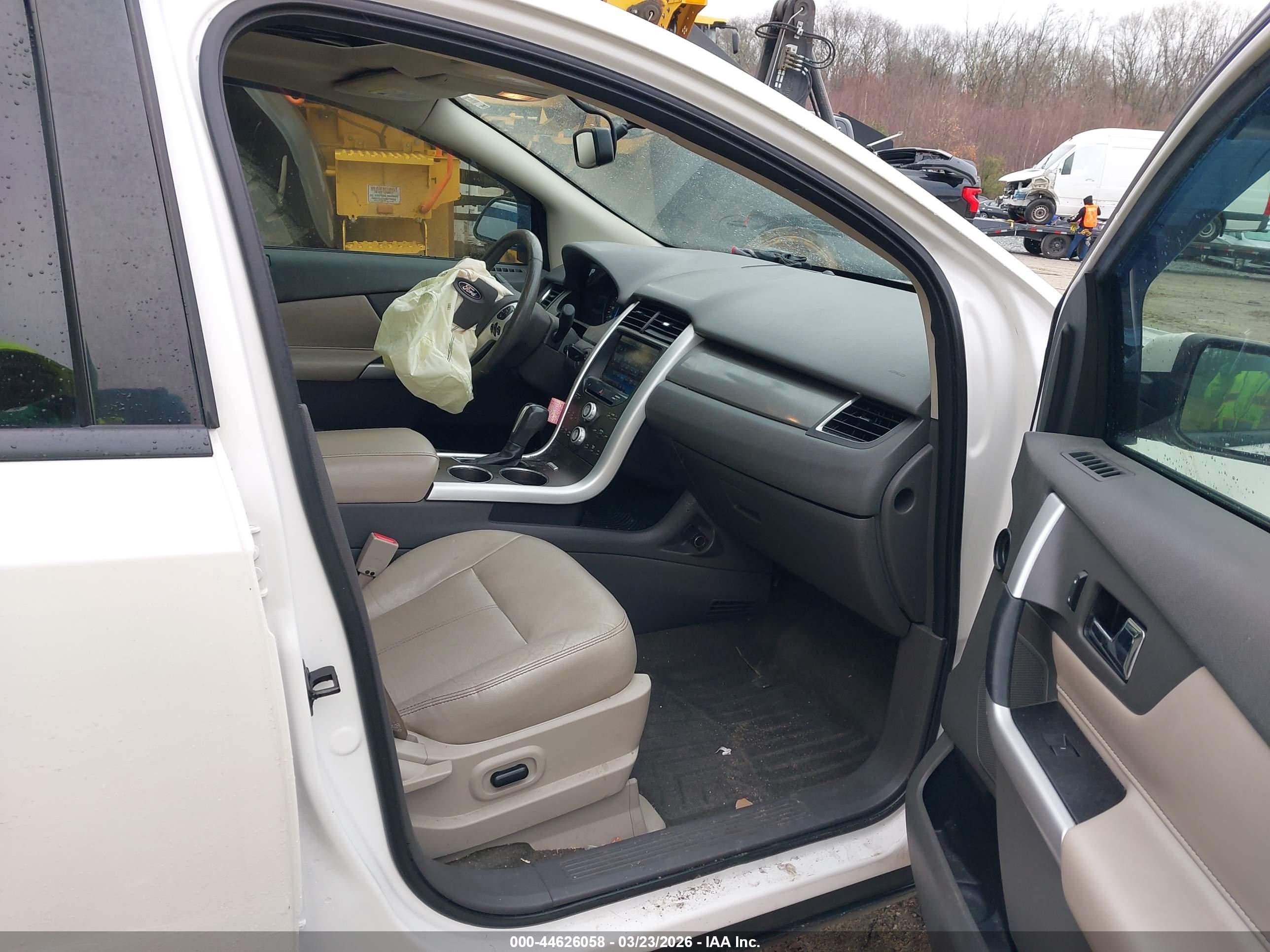 2013 Ford Edge Sel White vin: 2FMDK4JC4DBC60610