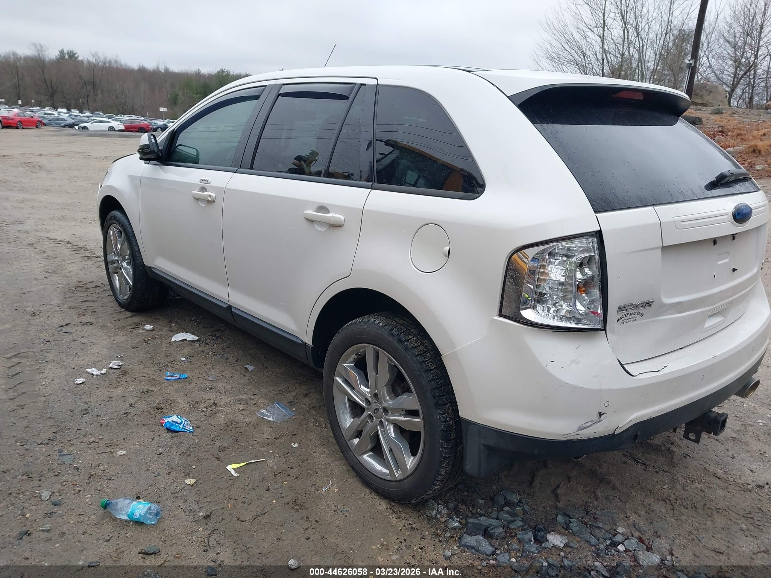 2013 Ford Edge Sel White vin: 2FMDK4JC4DBC60610