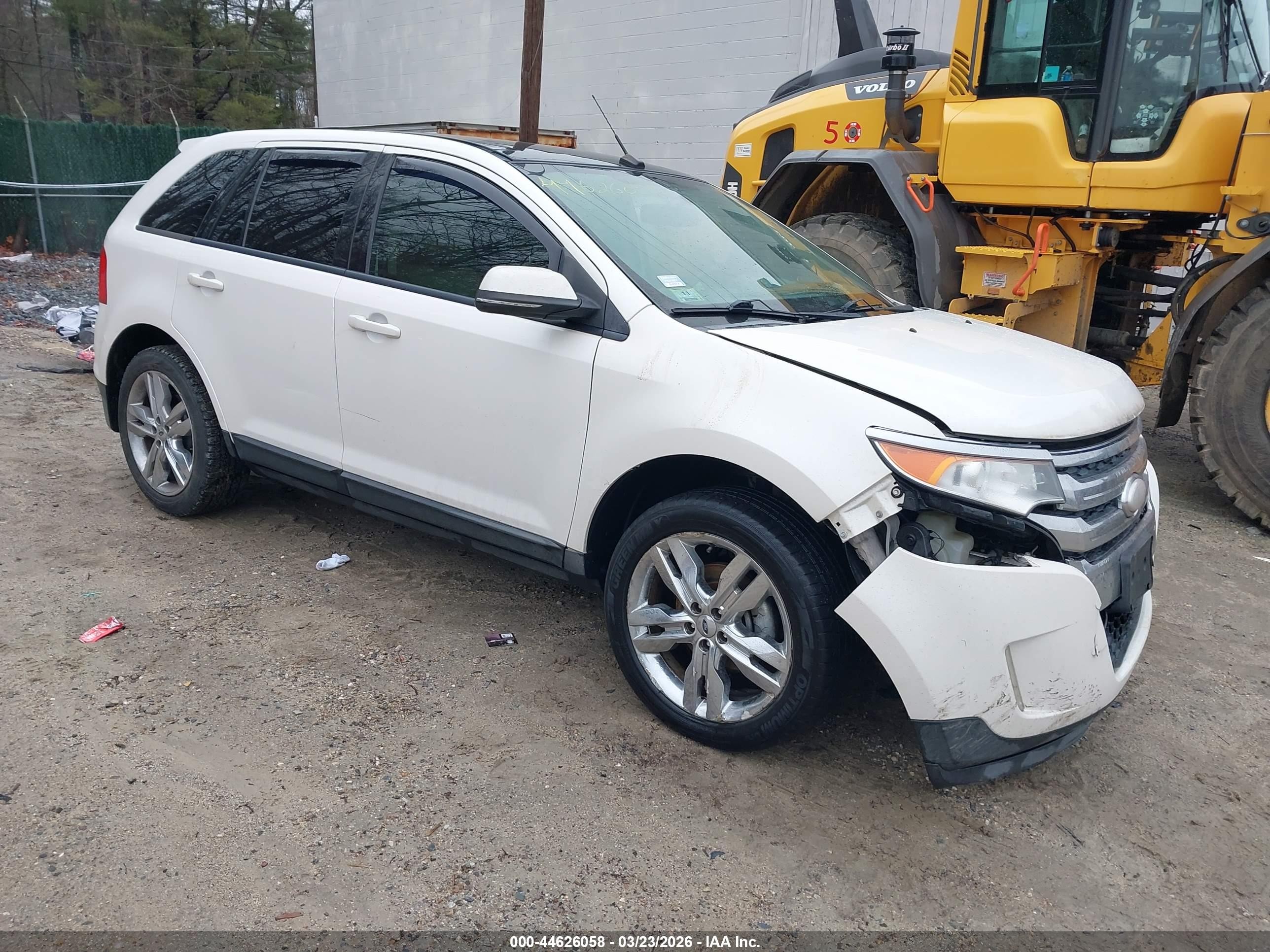 2013 Ford Edge Sel White vin: 2FMDK4JC4DBC60610