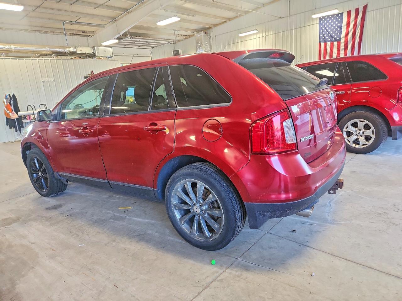 2013 Ford Edge Sel Red vin: 2FMDK4JC4DBC62017