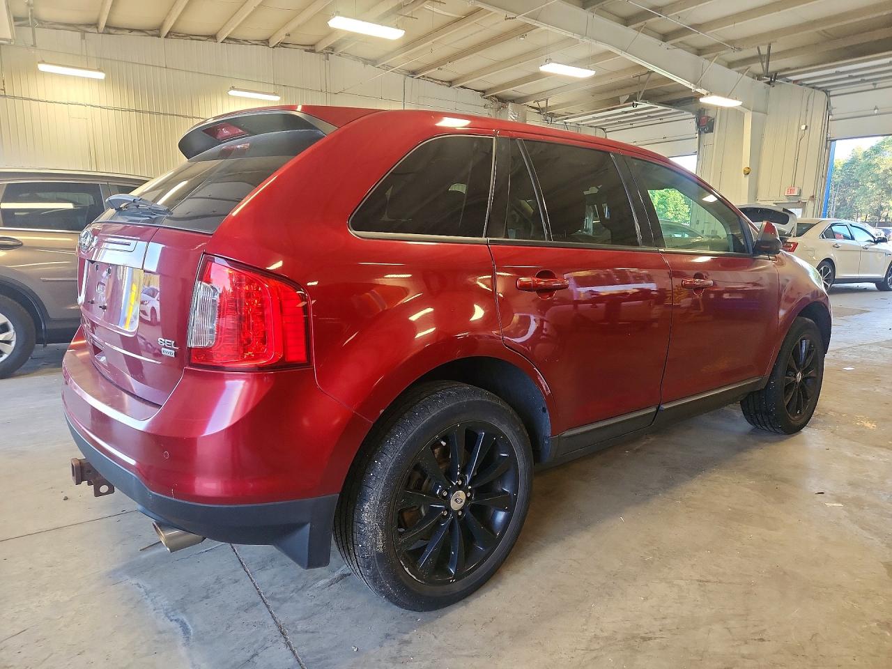 2013 Ford Edge Sel Red vin: 2FMDK4JC4DBC62017