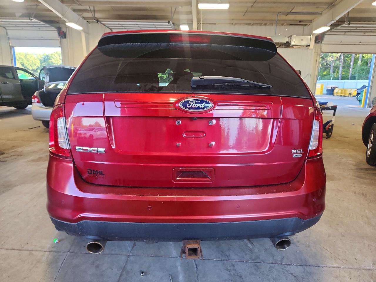 2013 Ford Edge Sel Red vin: 2FMDK4JC4DBC62017
