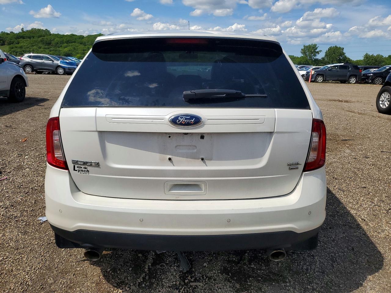 2013 Ford Edge Sel Белый vin: 2FMDK4JC4DBE02583