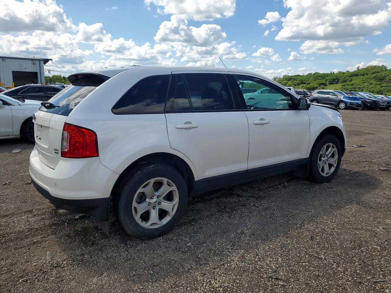 2013 Ford Edge Sel Белый vin: 2FMDK4JC4DBE02583