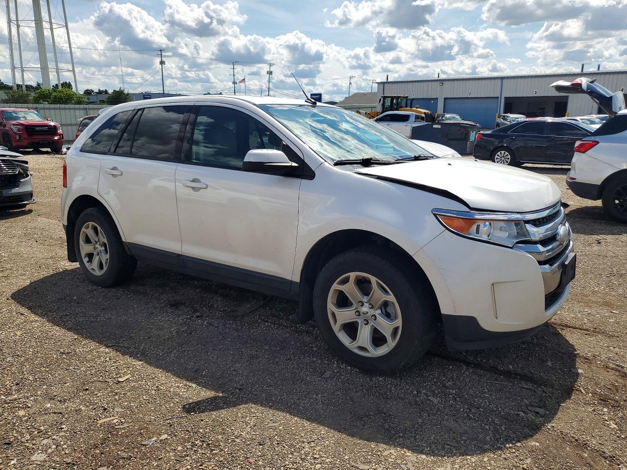 2013 Ford Edge Sel Белый vin: 2FMDK4JC4DBE02583