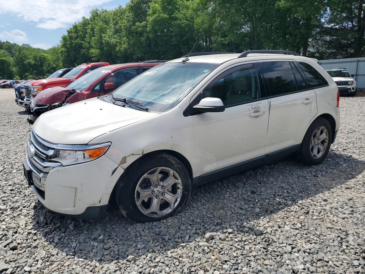 2013 Ford Edge Sel White vin: 2FMDK4JC4DBE09548