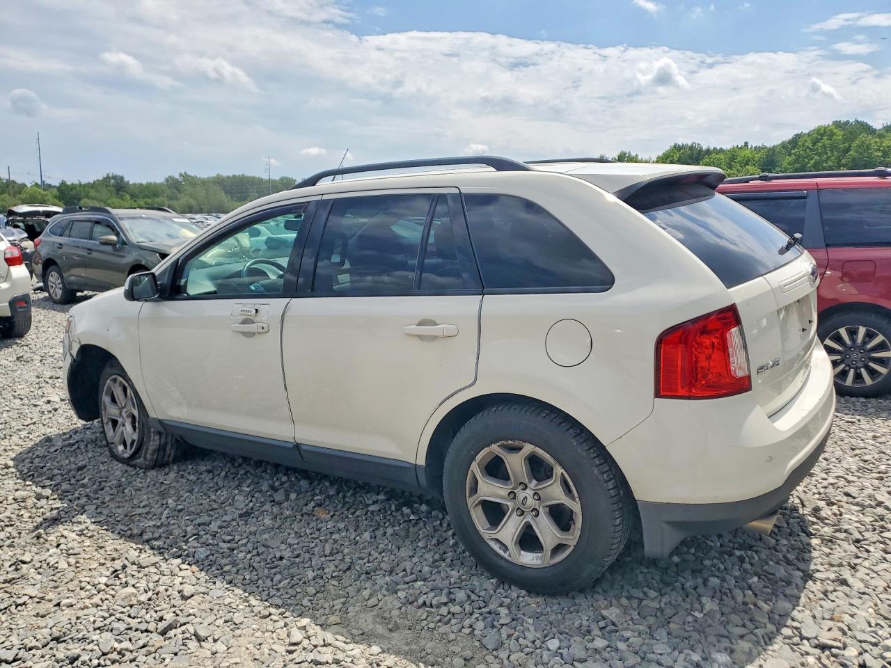 2013 Ford Edge Sel White vin: 2FMDK4JC4DBE09548