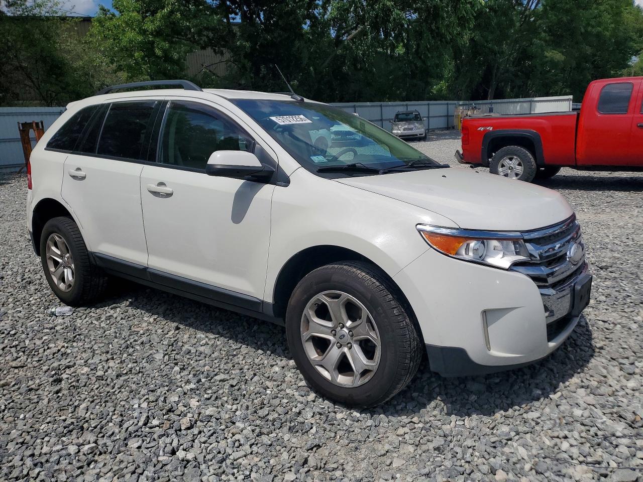 2013 Ford Edge Sel White vin: 2FMDK4JC4DBE09548