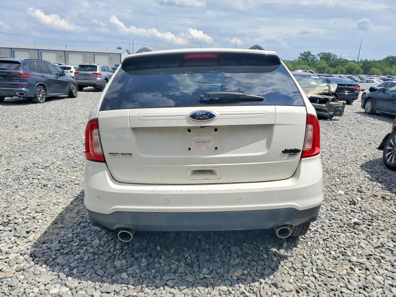 2013 Ford Edge Sel White vin: 2FMDK4JC4DBE09548