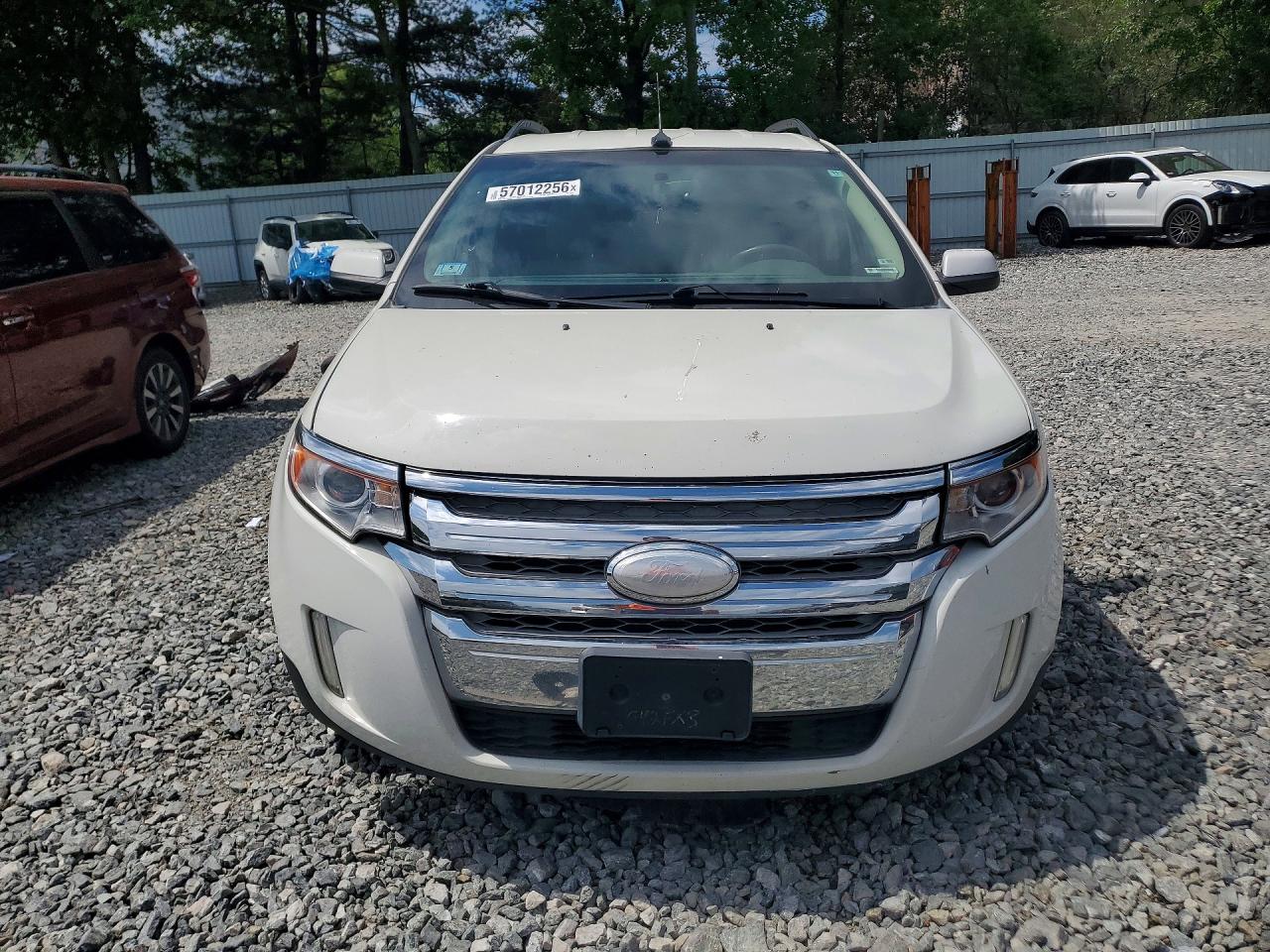 2013 Ford Edge Sel White vin: 2FMDK4JC4DBE09548