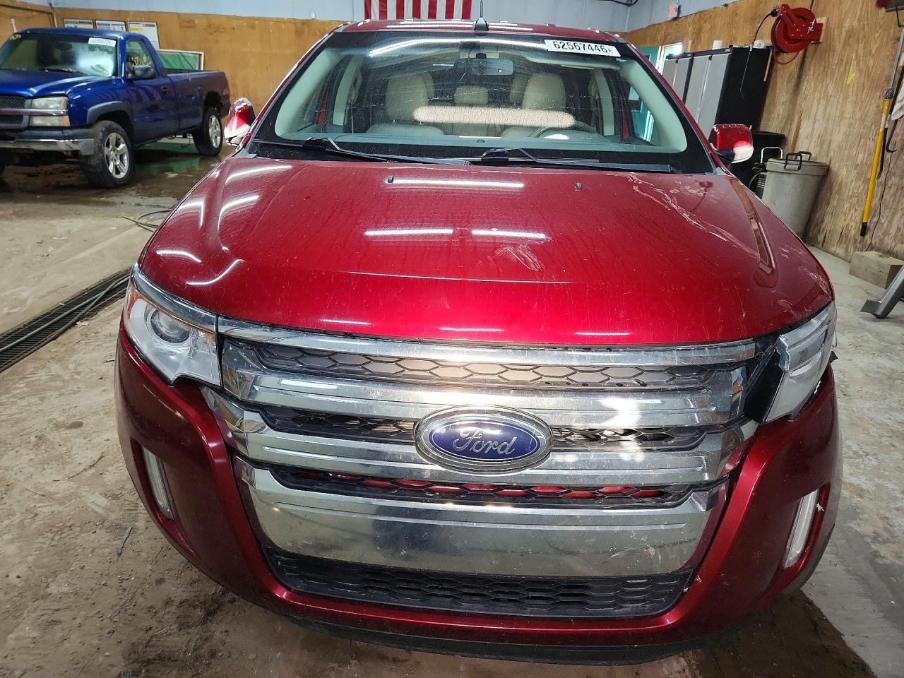 2014 Ford Edge Sel Burgundy vin: 2FMDK4JC4EBA05005