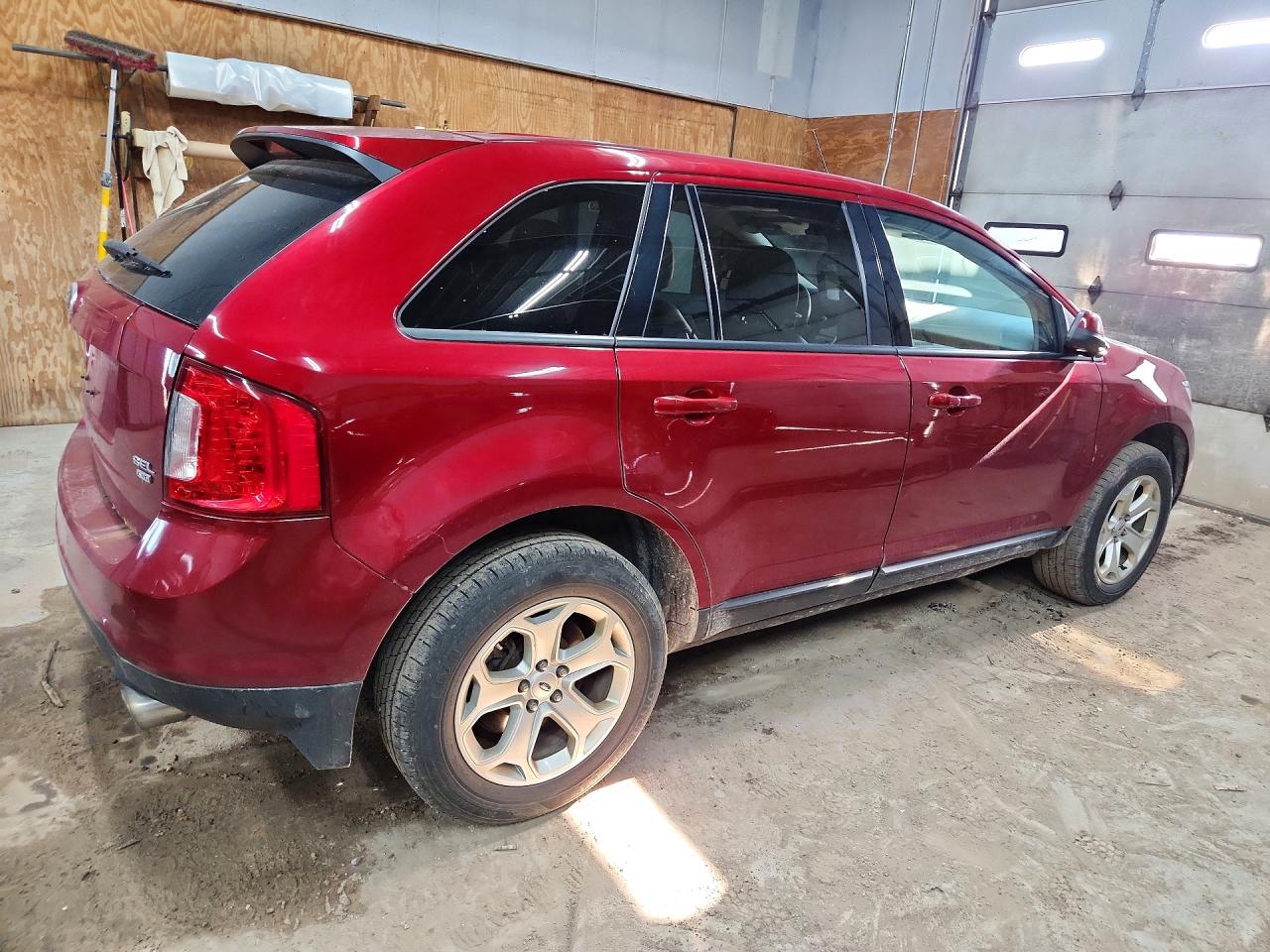 2014 Ford Edge Sel Burgundy vin: 2FMDK4JC4EBA05005