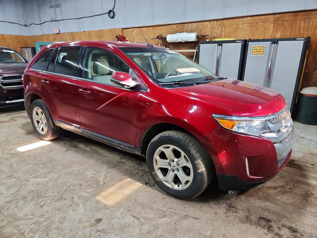 2014 Ford Edge Sel Burgundy vin: 2FMDK4JC4EBA05005