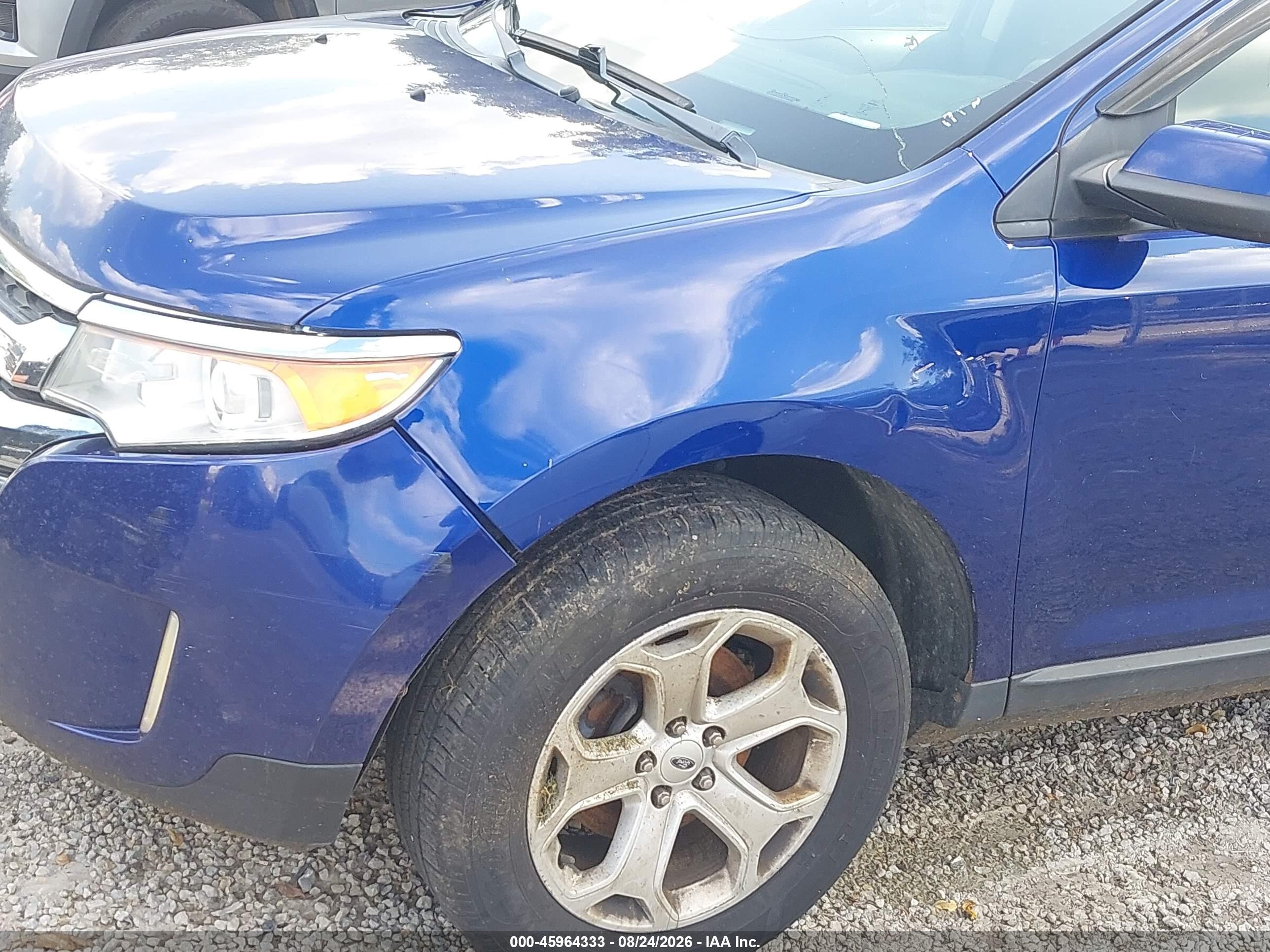 2014 Ford Edge Sel Blue vin: 2FMDK4JC4EBA37792