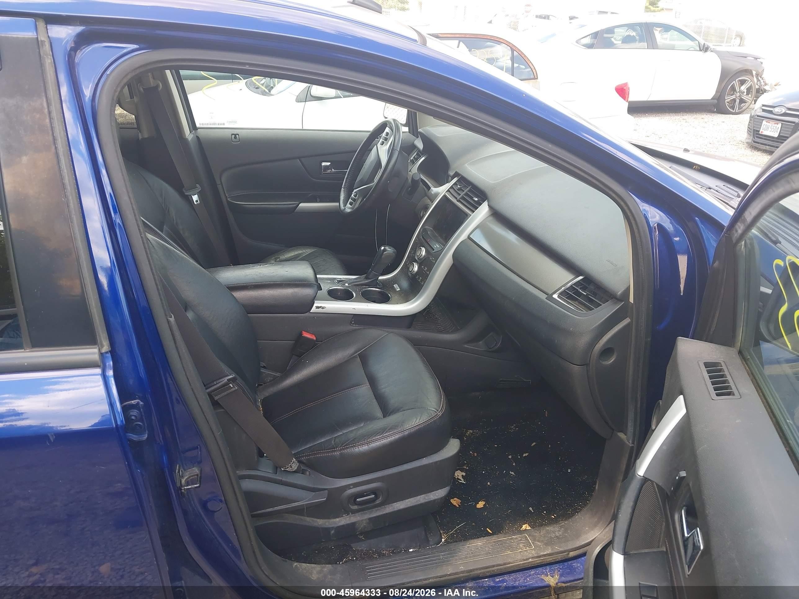 2014 Ford Edge Sel Blue vin: 2FMDK4JC4EBA37792