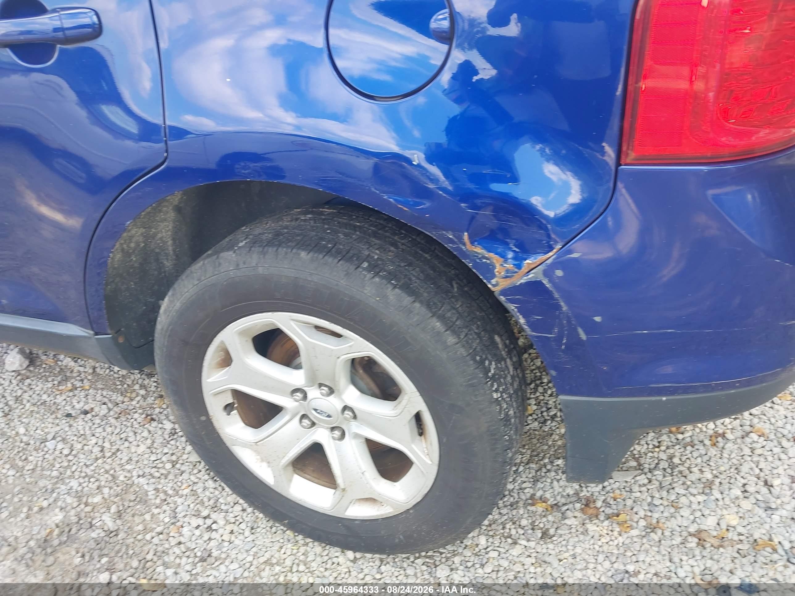 2014 Ford Edge Sel Blue vin: 2FMDK4JC4EBA37792