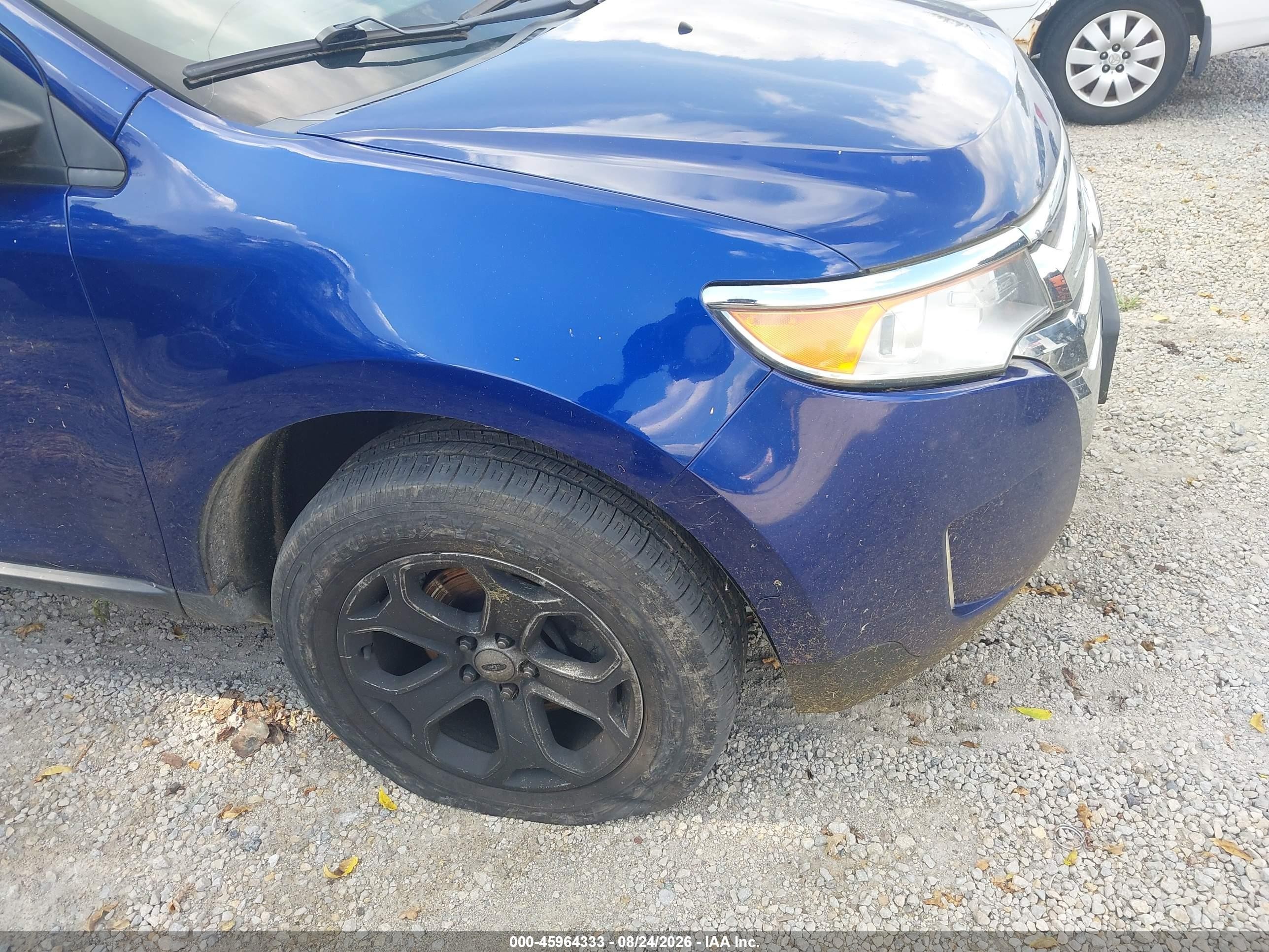 2014 Ford Edge Sel Blue vin: 2FMDK4JC4EBA37792