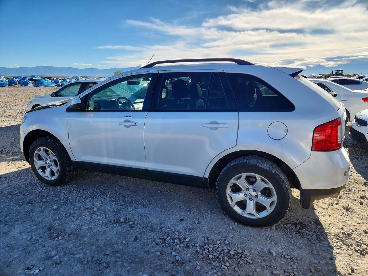 2014 Ford Edge Sel White vin: 2FMDK4JC4EBA79203