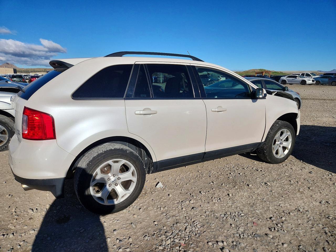 2014 Ford Edge Sel White vin: 2FMDK4JC4EBA79203