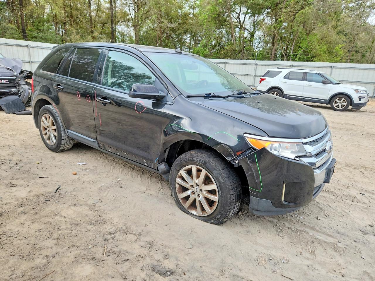 2014 Ford Edge Sel Black vin: 2FMDK4JC4EBA88774