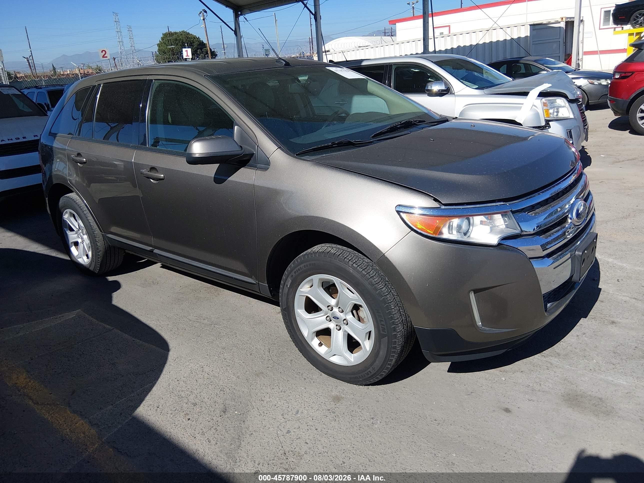 2014 Ford Edge Sel Brown vin: 2FMDK4JC4EBA96308