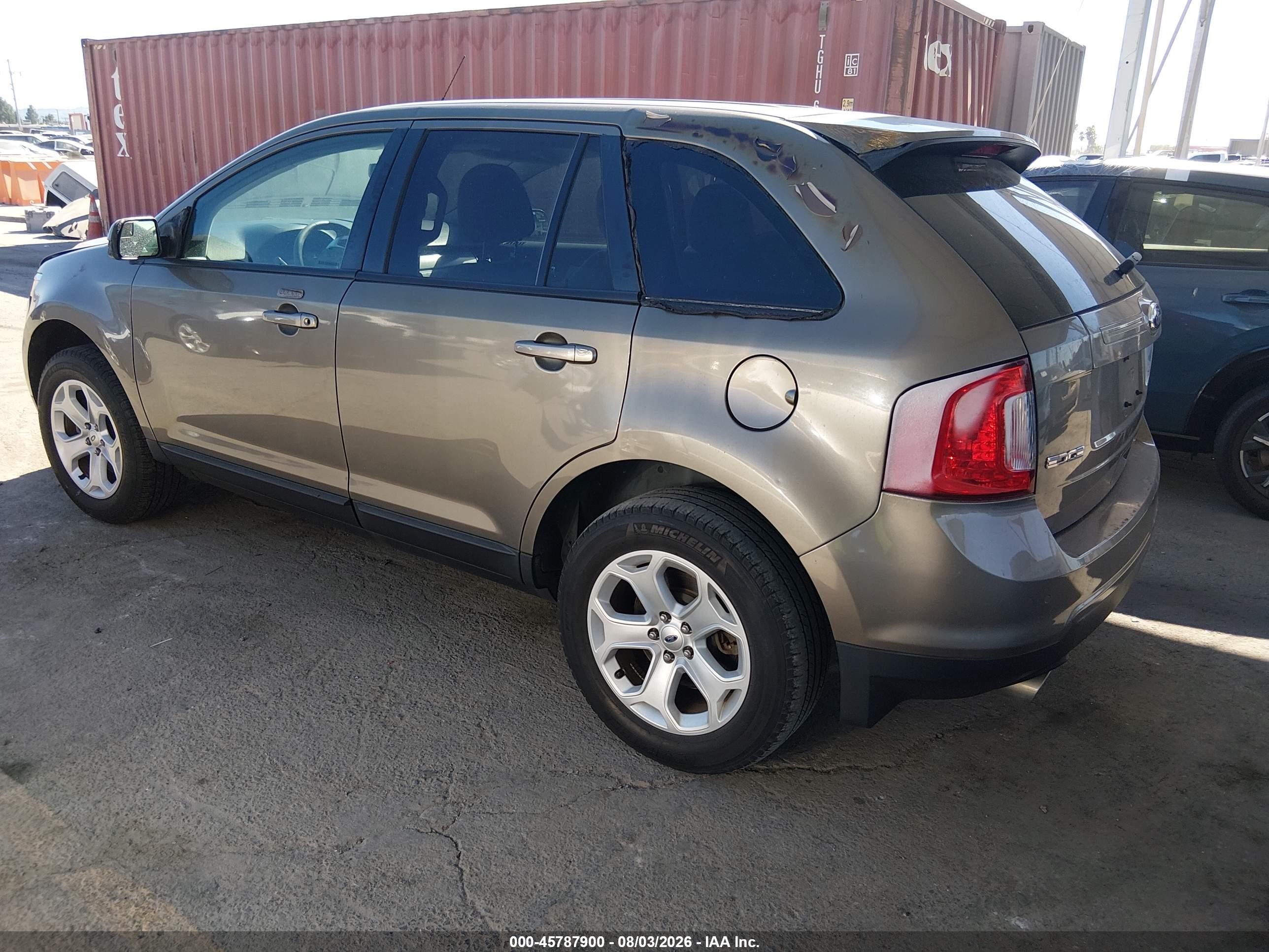 2014 Ford Edge Sel Brown vin: 2FMDK4JC4EBA96308