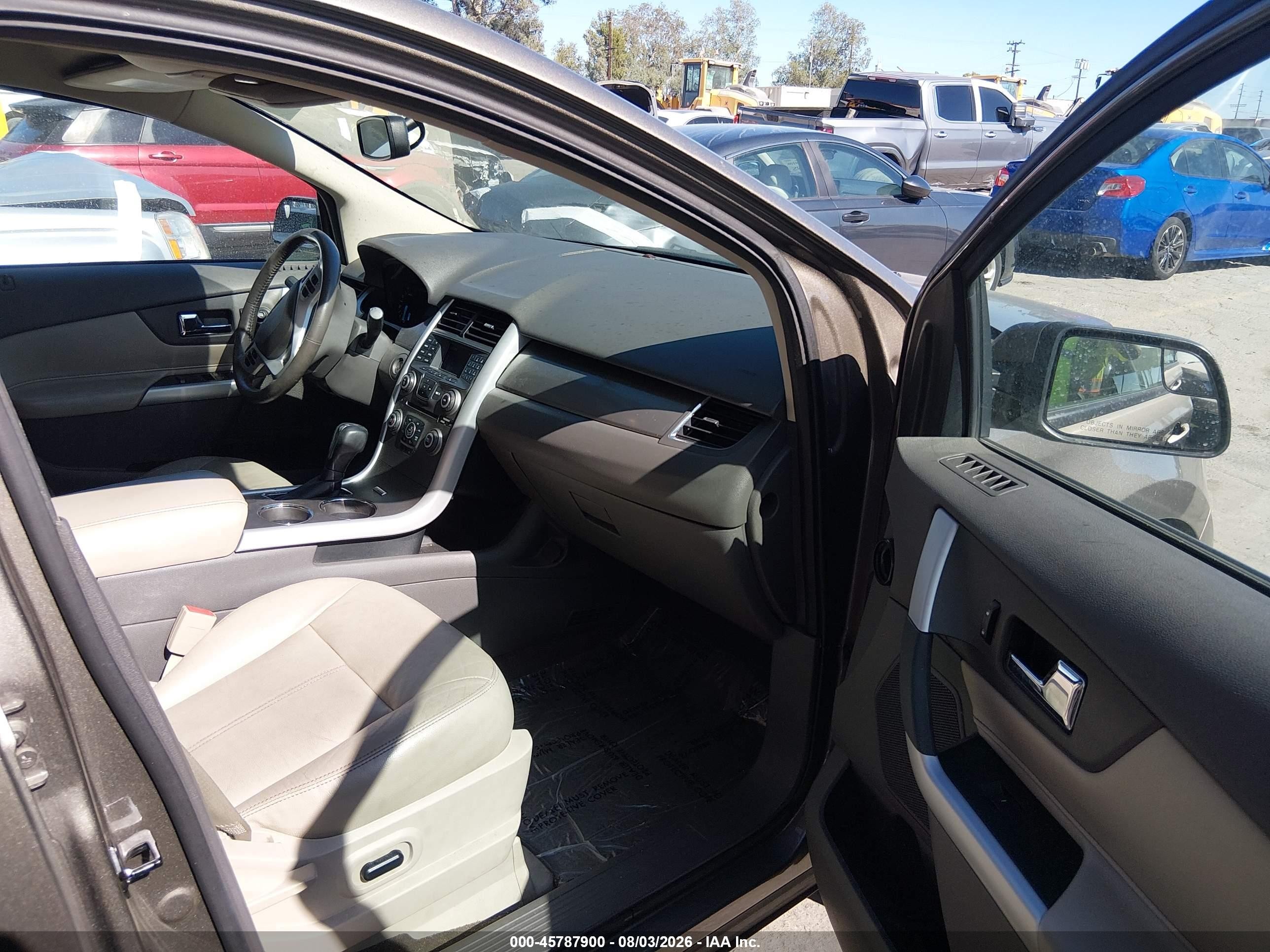 2014 Ford Edge Sel Brown vin: 2FMDK4JC4EBA96308