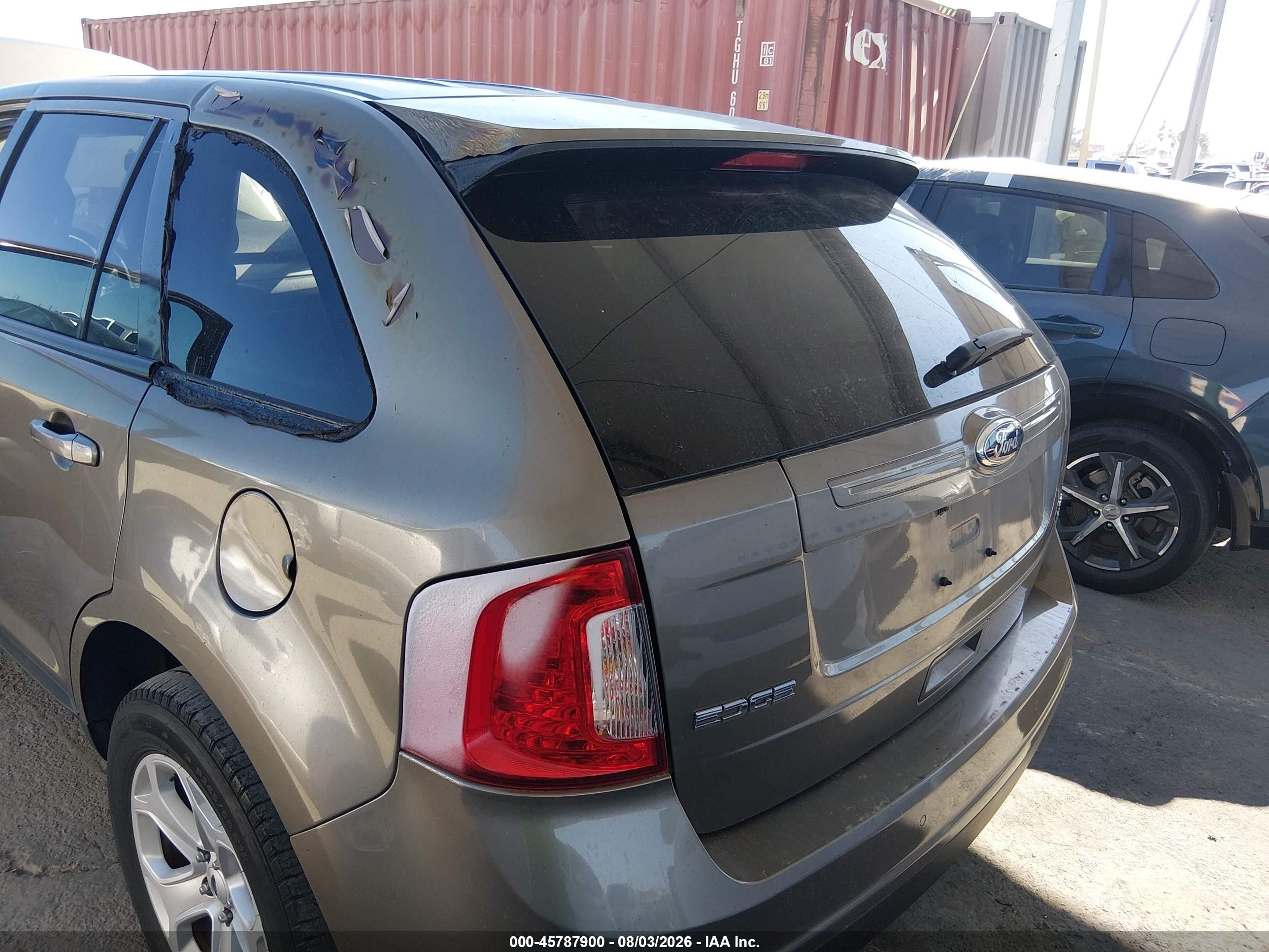 2014 Ford Edge Sel Brown vin: 2FMDK4JC4EBA96308