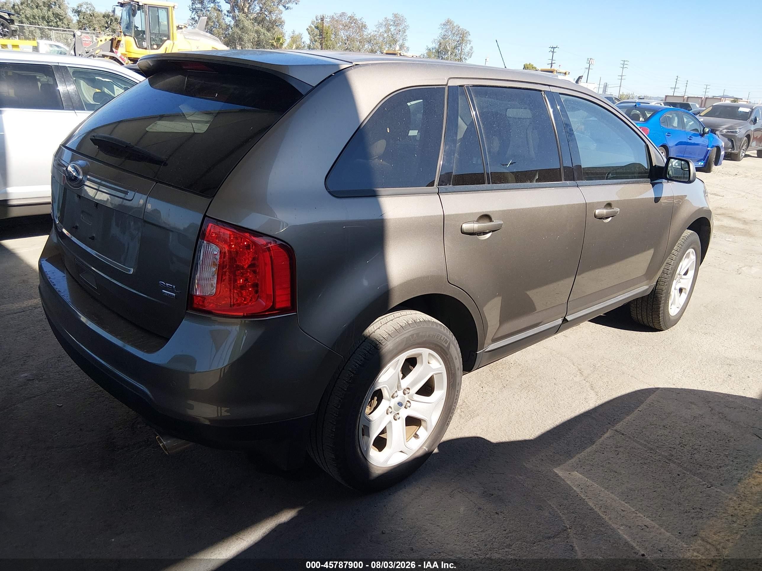 2014 Ford Edge Sel Brown vin: 2FMDK4JC4EBA96308