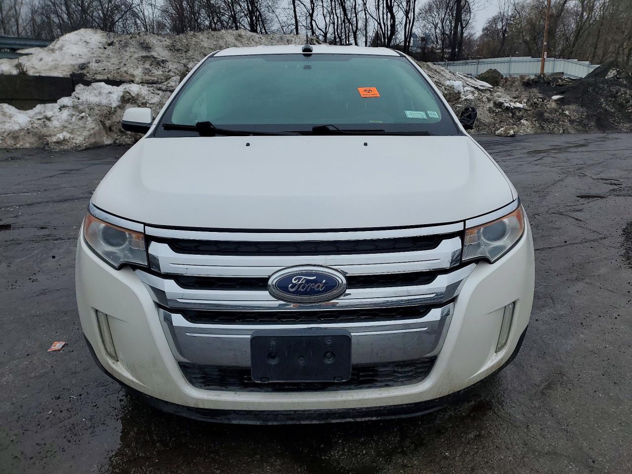 2014 Ford Edge Sel White vin: 2FMDK4JC4EBA98317