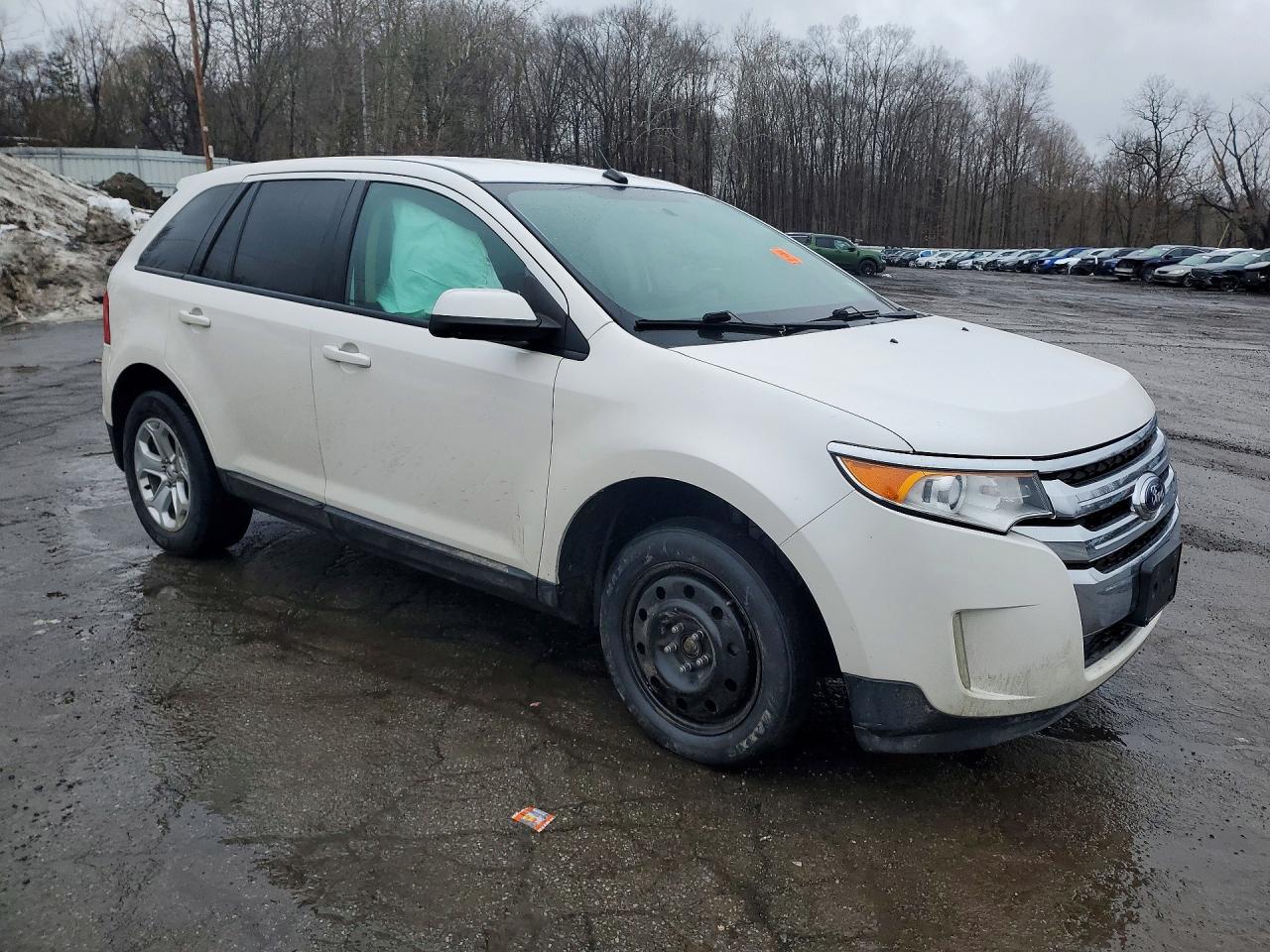 2014 Ford Edge Sel White vin: 2FMDK4JC4EBA98317
