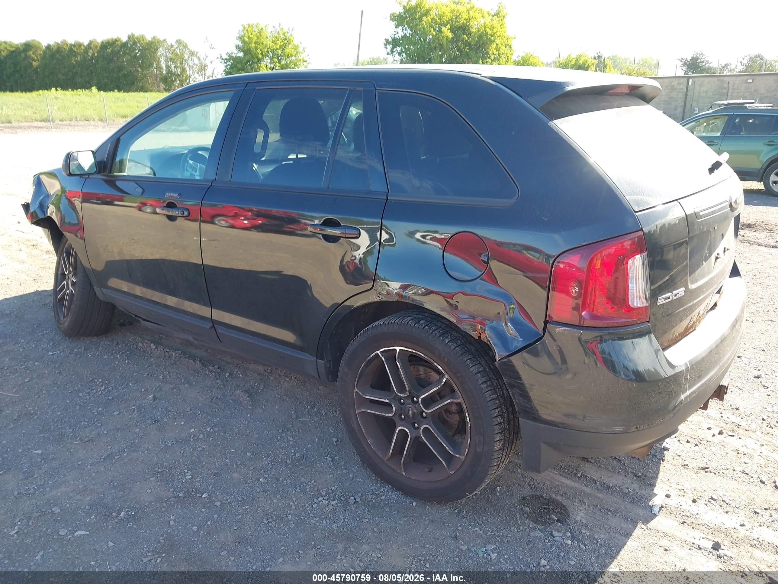 2014 Ford Edge Sel Черный vin: 2FMDK4JC4EBB14497