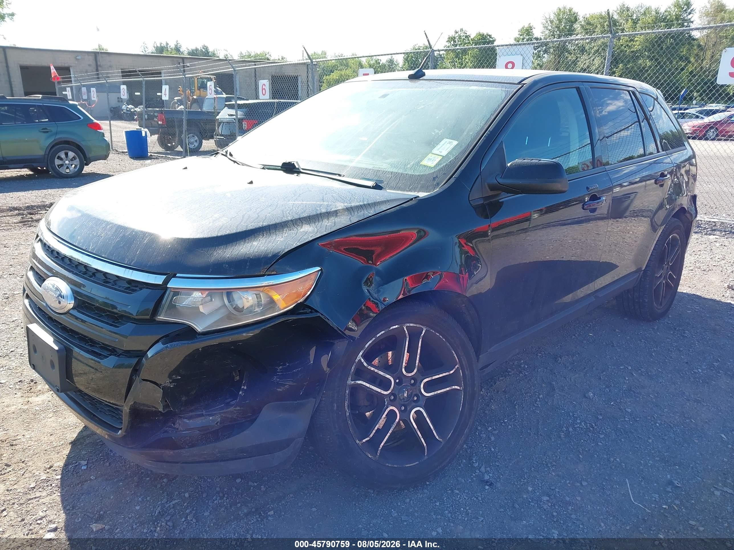 2014 Ford Edge Sel Черный vin: 2FMDK4JC4EBB14497