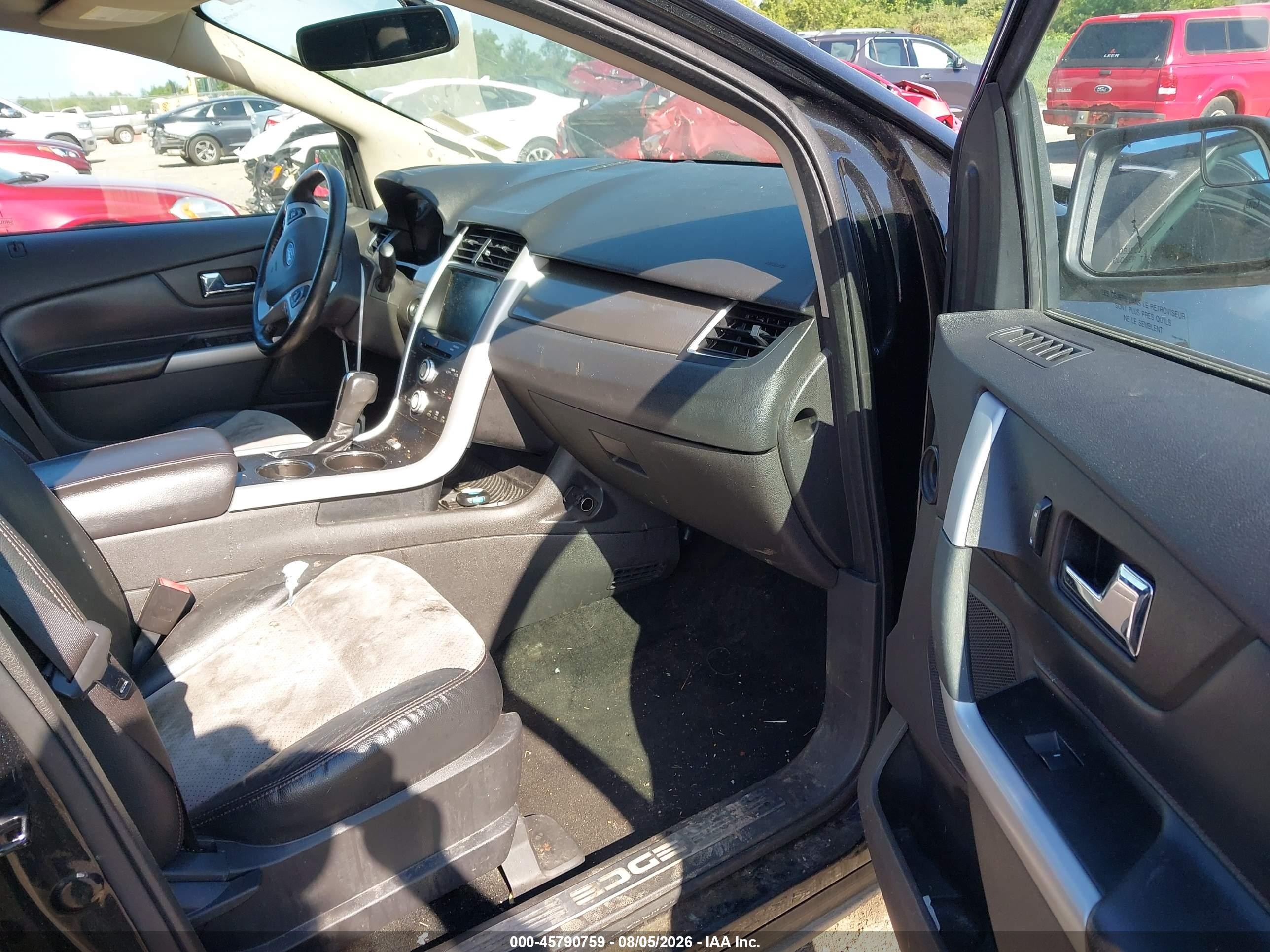 2014 Ford Edge Sel Черный vin: 2FMDK4JC4EBB14497