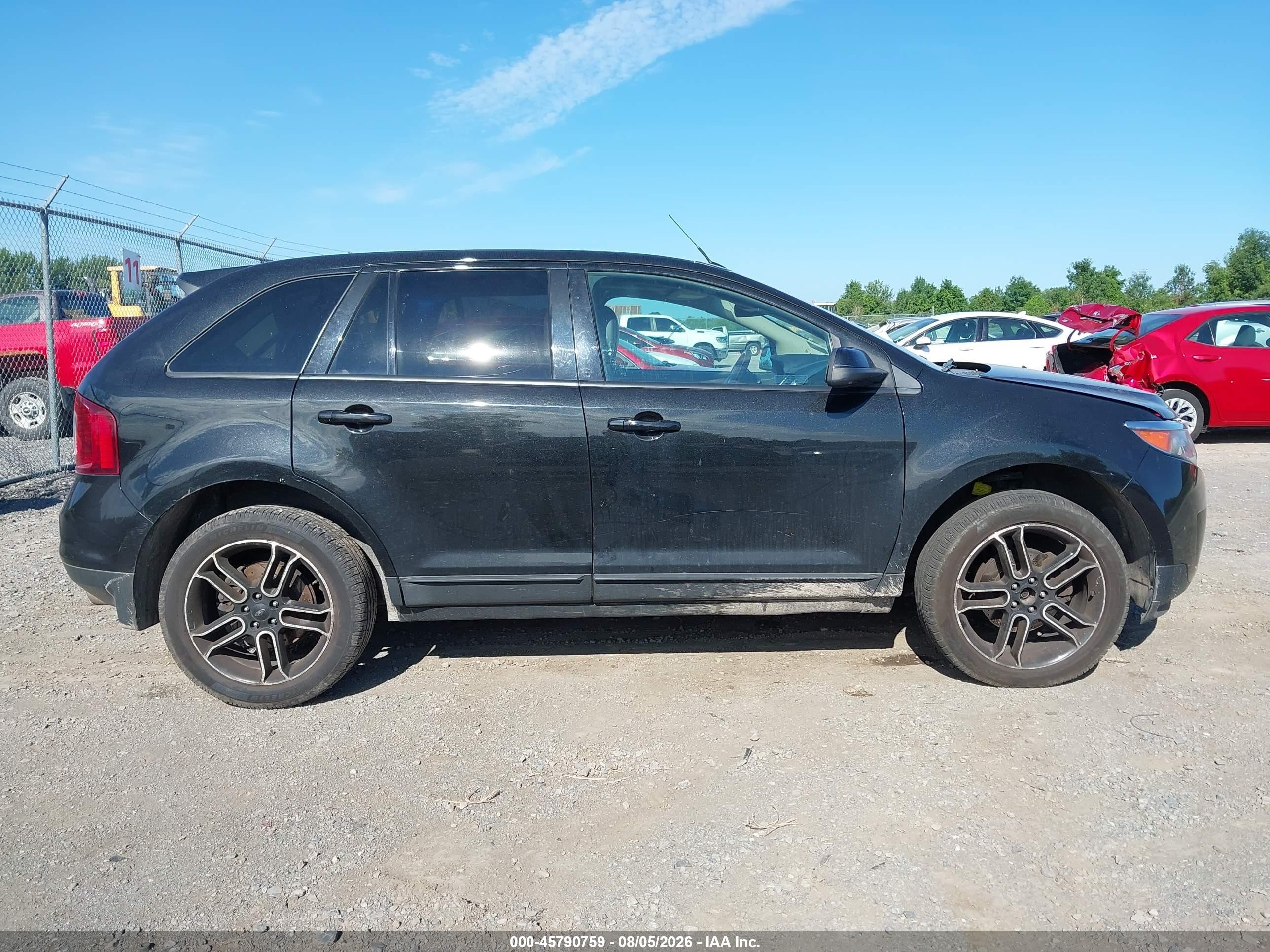 2014 Ford Edge Sel Черный vin: 2FMDK4JC4EBB14497
