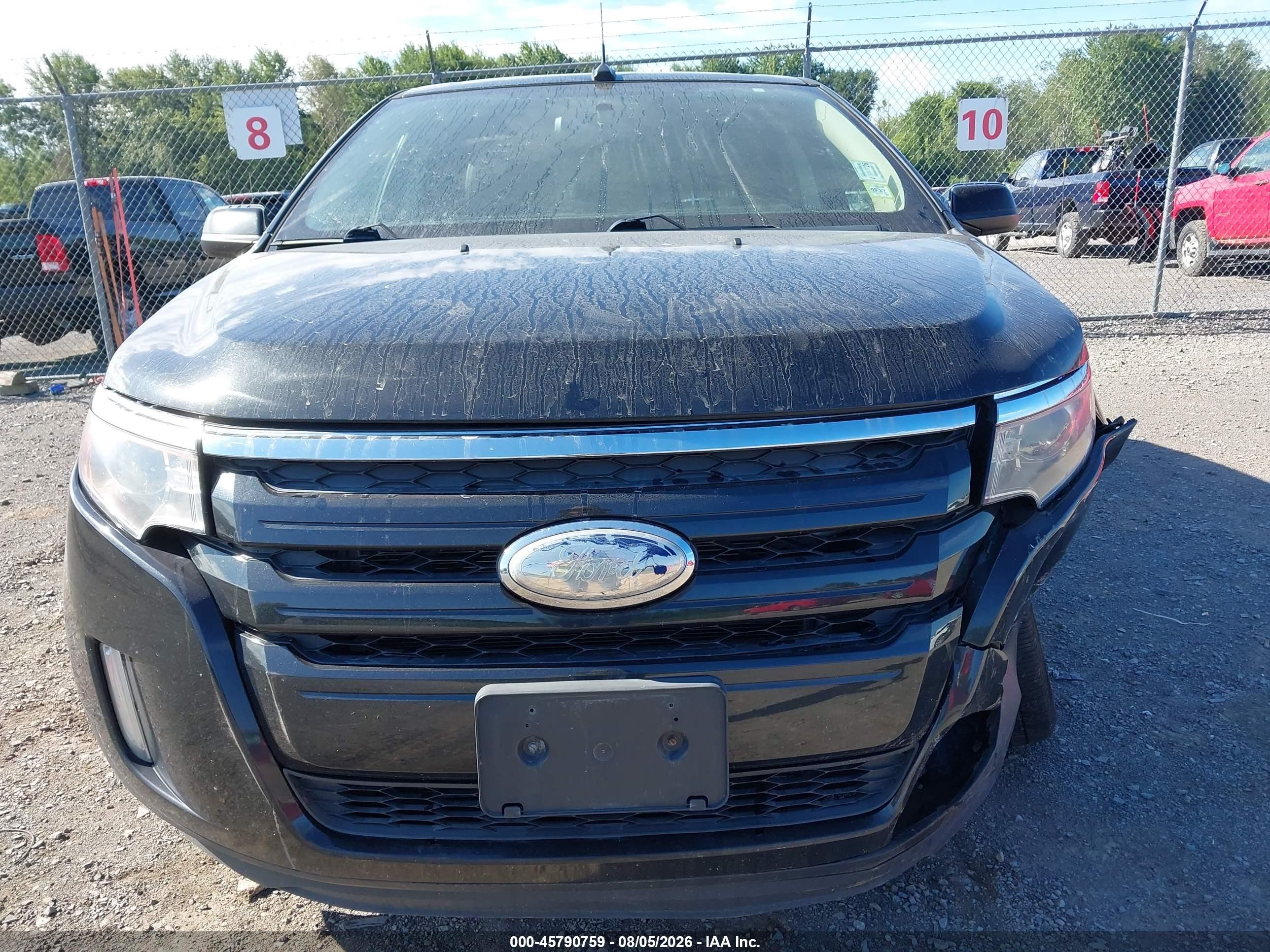 2014 Ford Edge Sel Черный vin: 2FMDK4JC4EBB14497